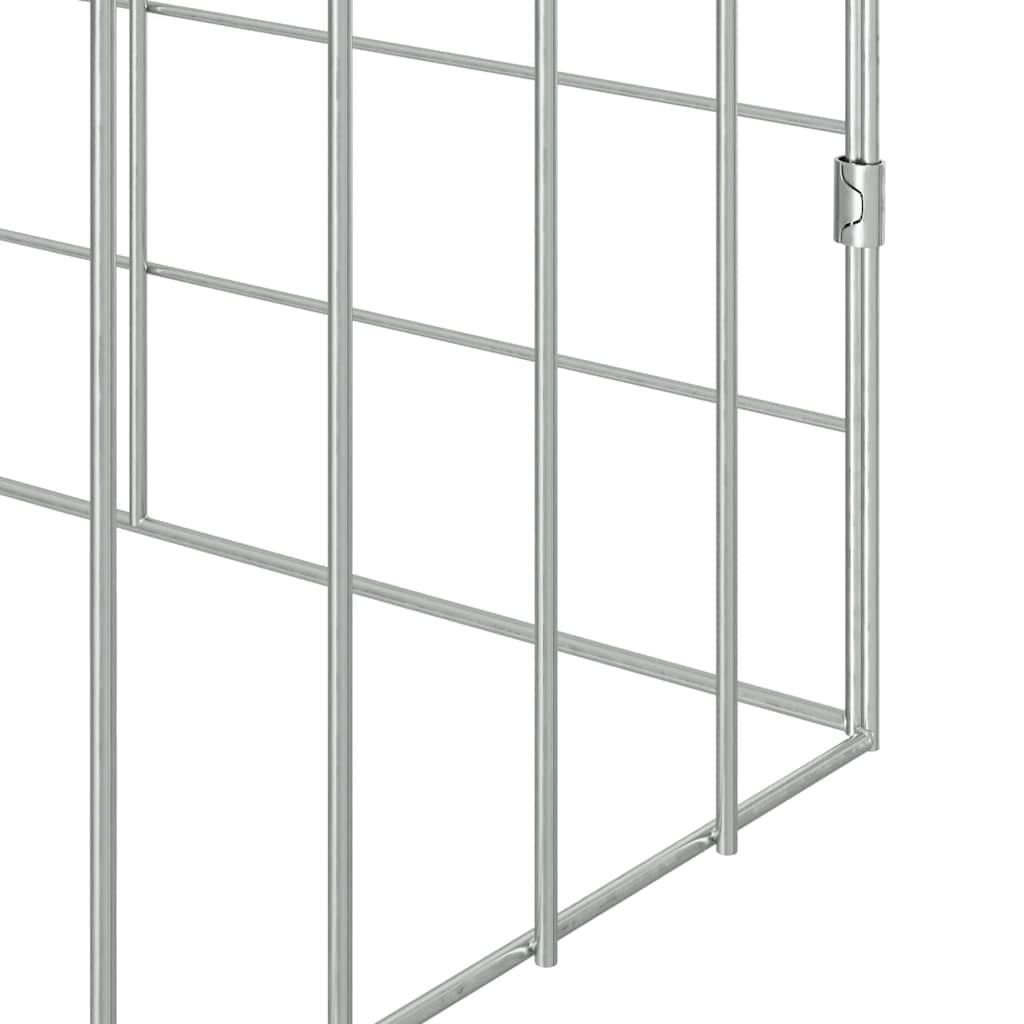 Gabbia per Conigli Argento 600 x 78 x 78 cm Acciaio zincato