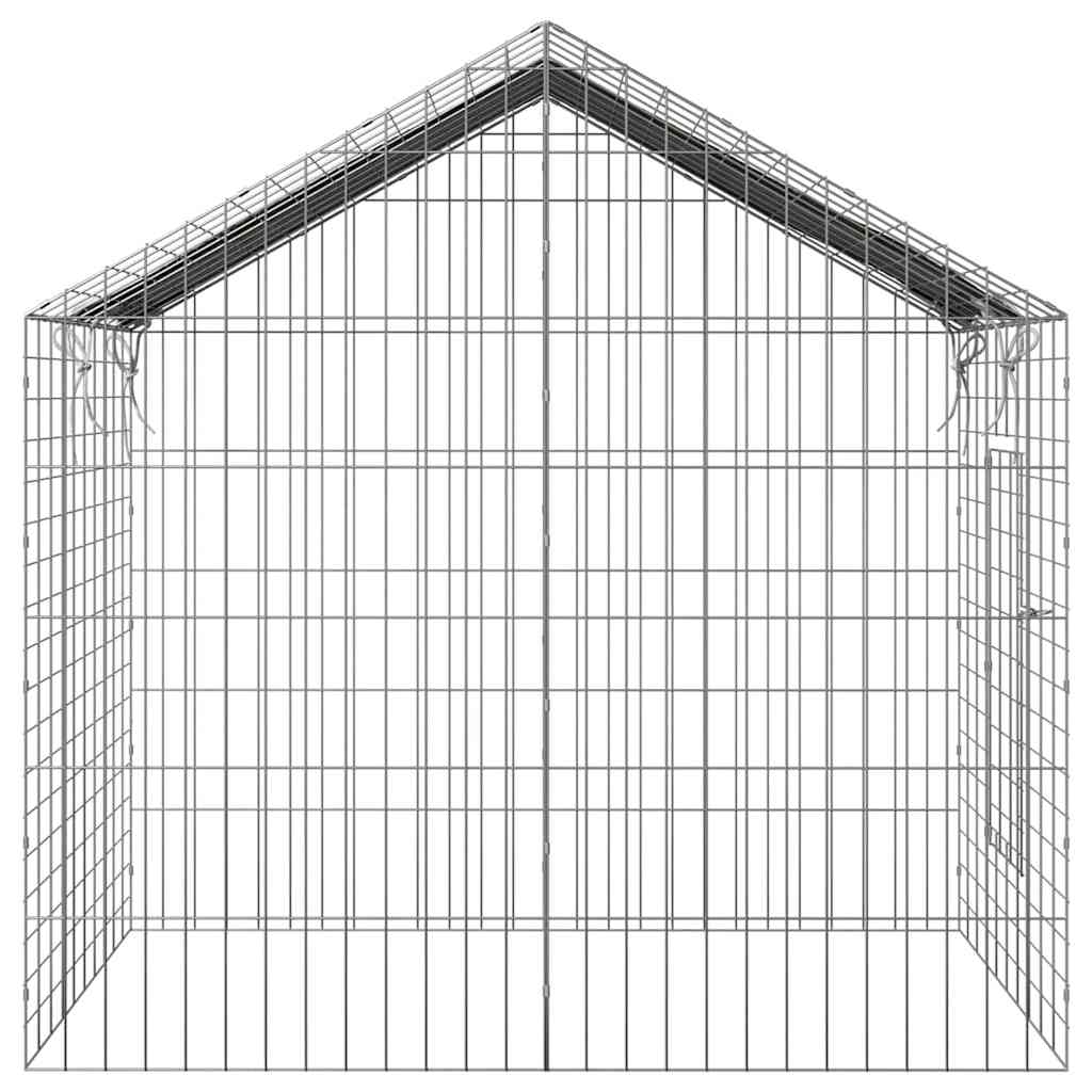 Gabbia per Conigli Argento 100 x 78 x 78 cm Acciaio zincato