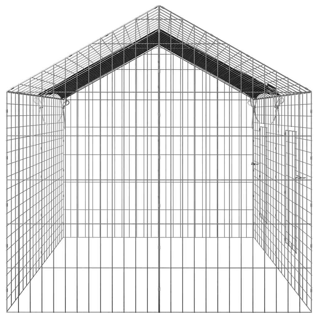 Gabbia per Conigli Argento 200 x 78 x 78 cm Acciaio zincato
