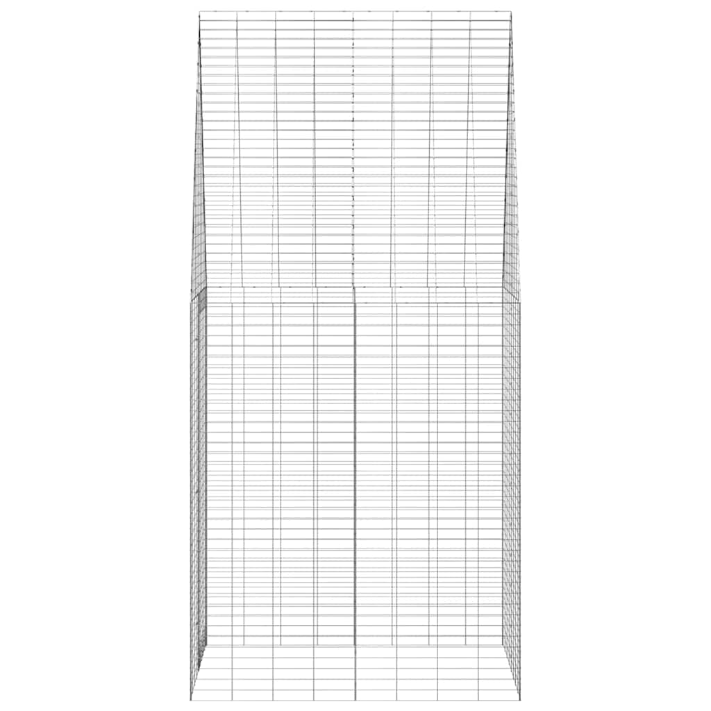 Gabbia per Conigli Argento 100 x 100 x 210 cm Acciaio zincato