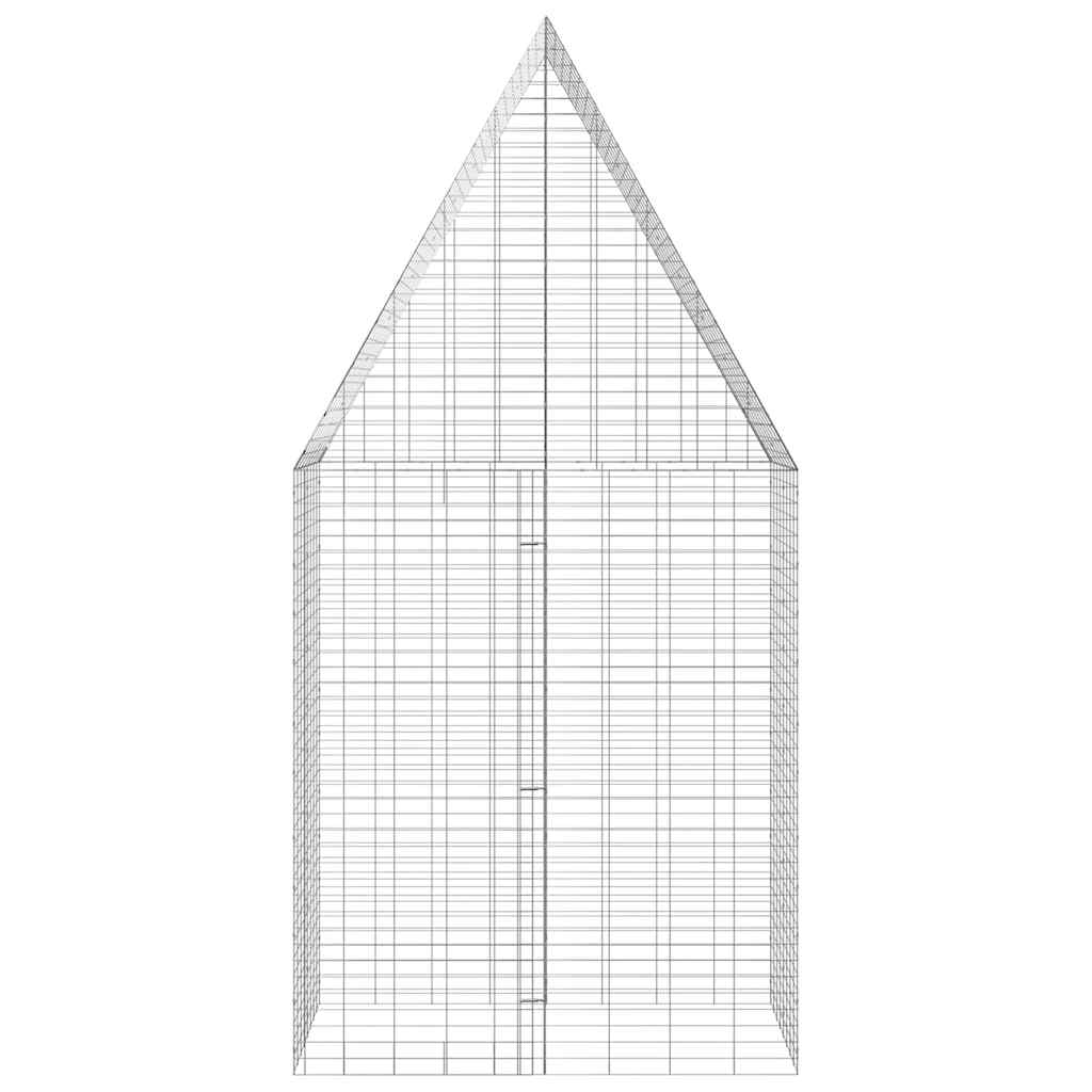 Gabbia per Conigli Argento 100 x 100 x 210 cm Acciaio zincato