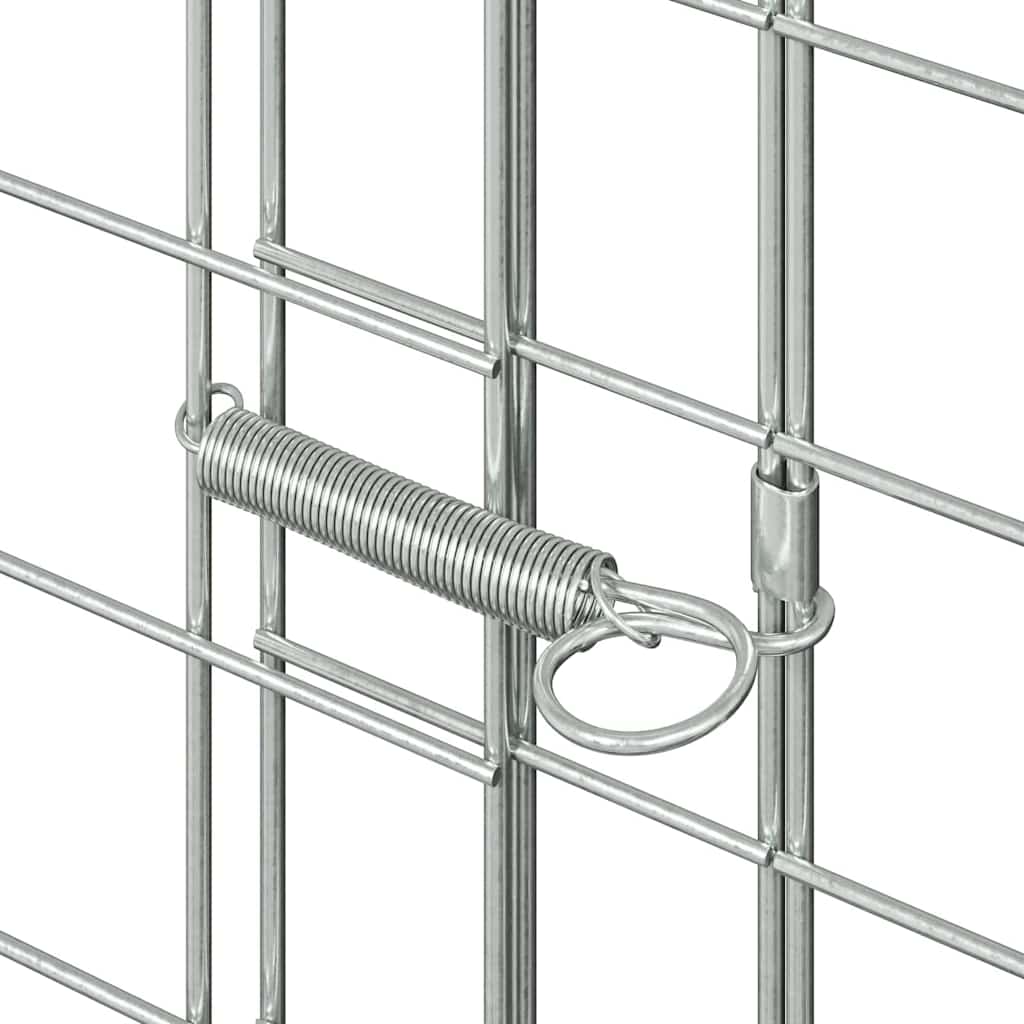 Gabbia per Conigli Argento 100 x 100 x 210 cm Acciaio zincato