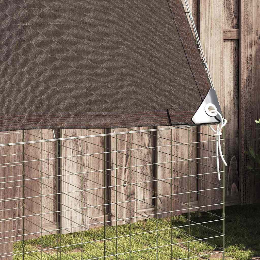 Gabbia per Conigli Argento 400 x 100 x 210 cm Acciaio zincato