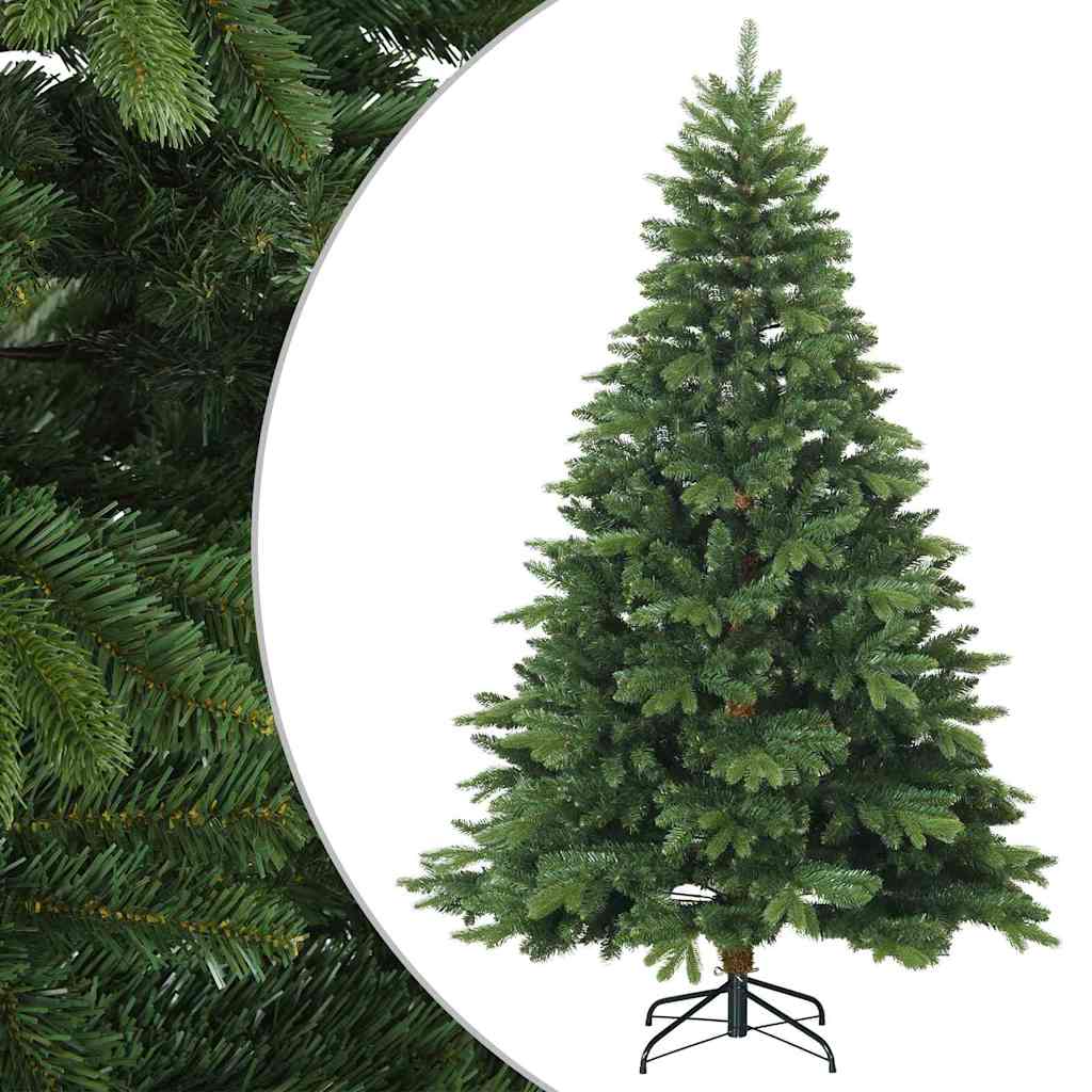Albero di Natale Artificiale con Rami Pieghevoli Verde 180 cm