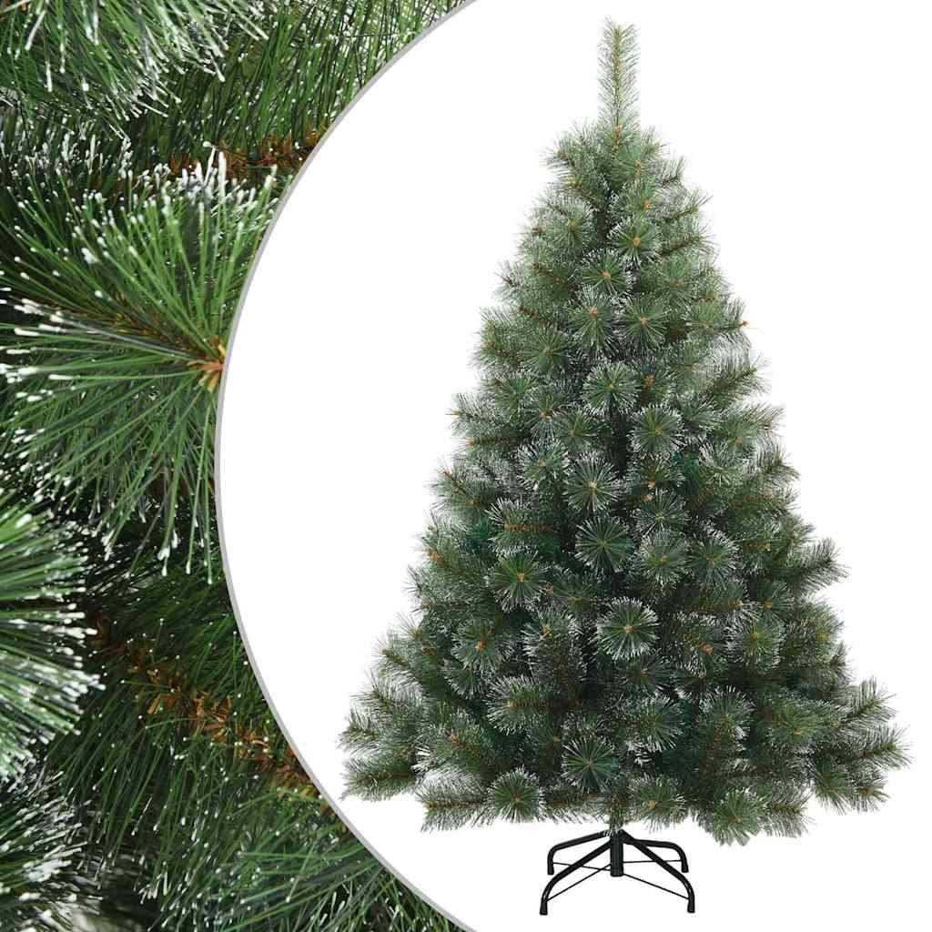Albero di Natale Artificiale Snodato Foderato di Neve Verde