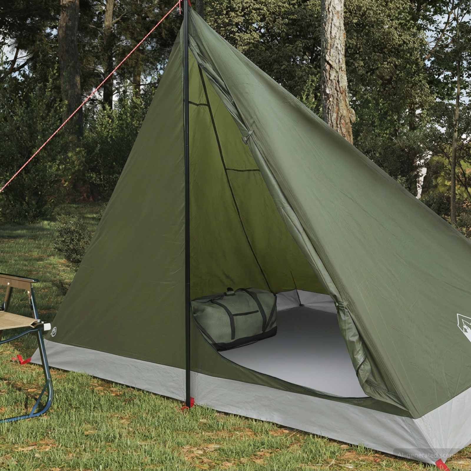 Tenda da backpacking 4 persona Verde Oliva