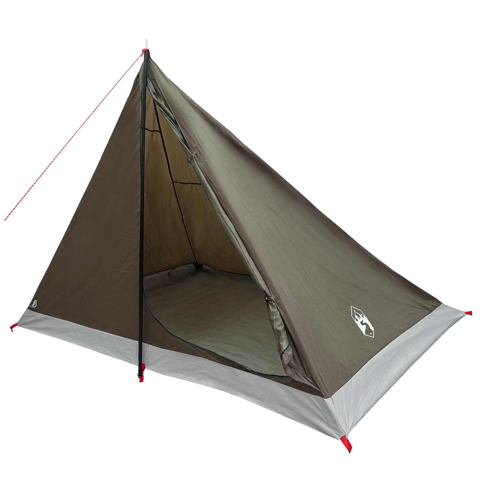 Tenda da backpacking 4 persona Marrone e Grigio