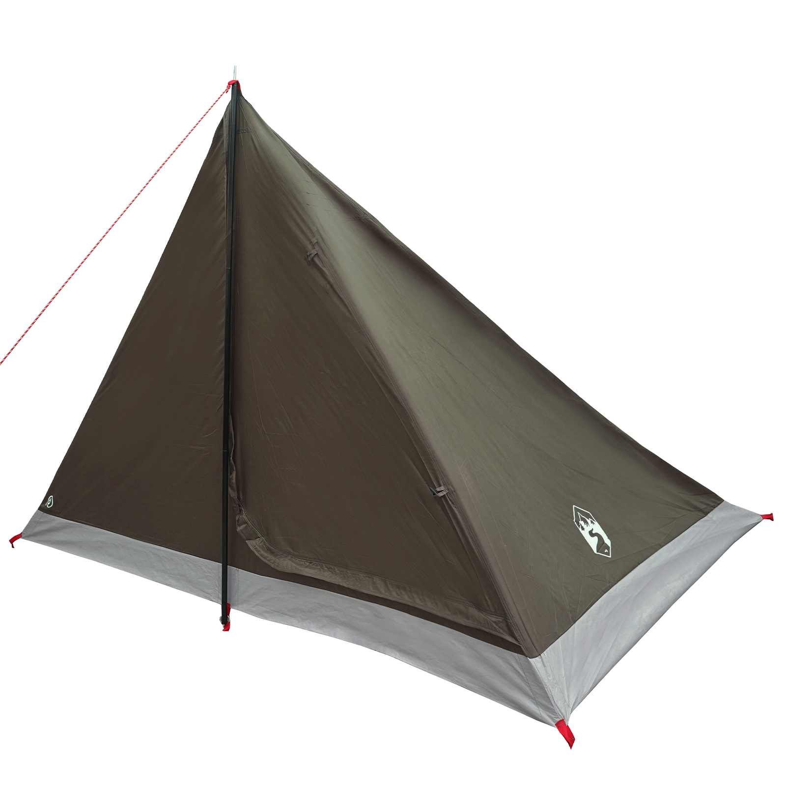 Tenda da backpacking 4 persona Marrone e Grigio
