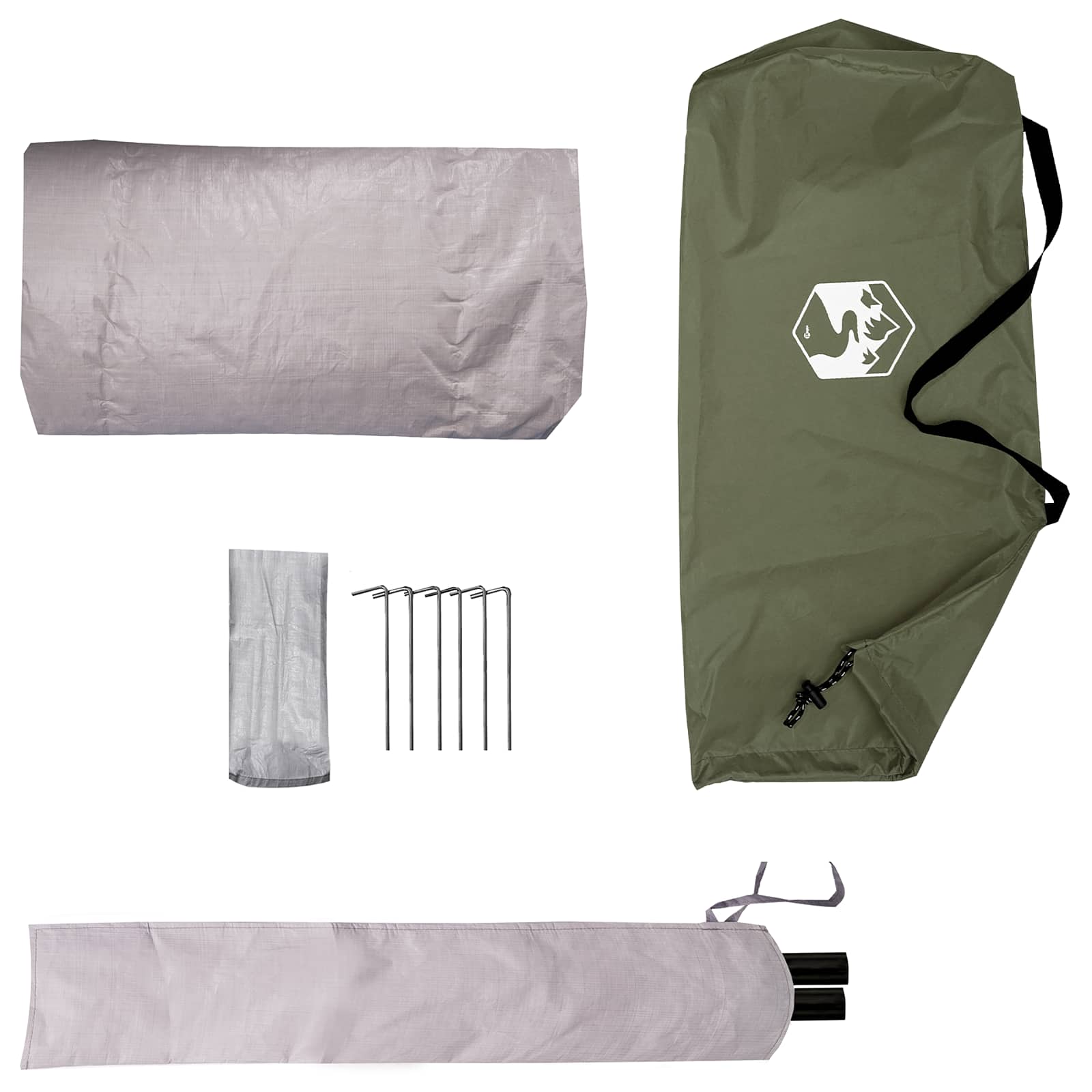 Tenda da backpacking 2 persona Verde Oliva