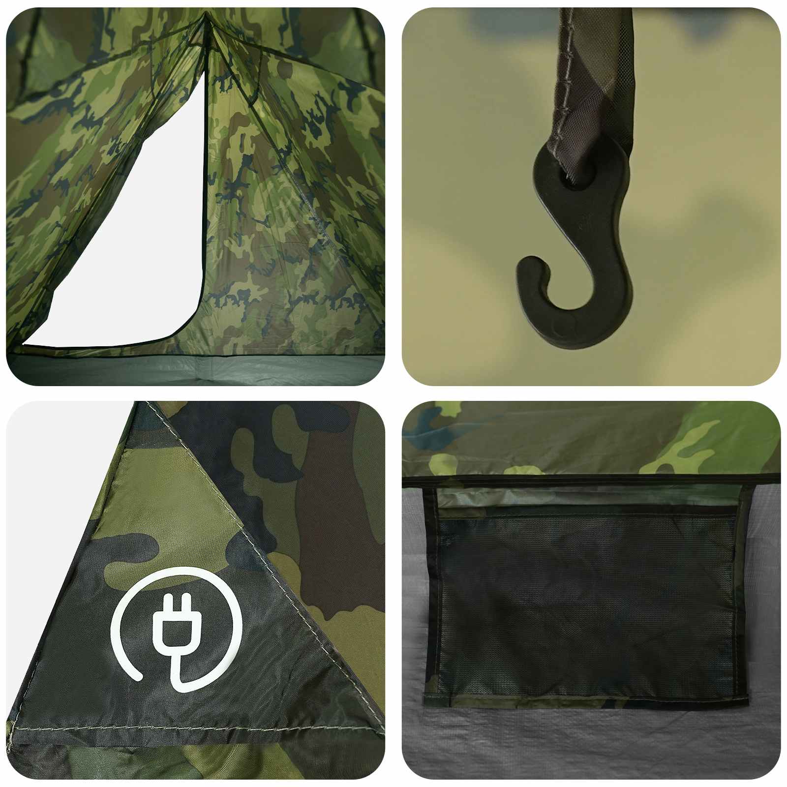 Tenda da backpacking 2 persona Mimetico