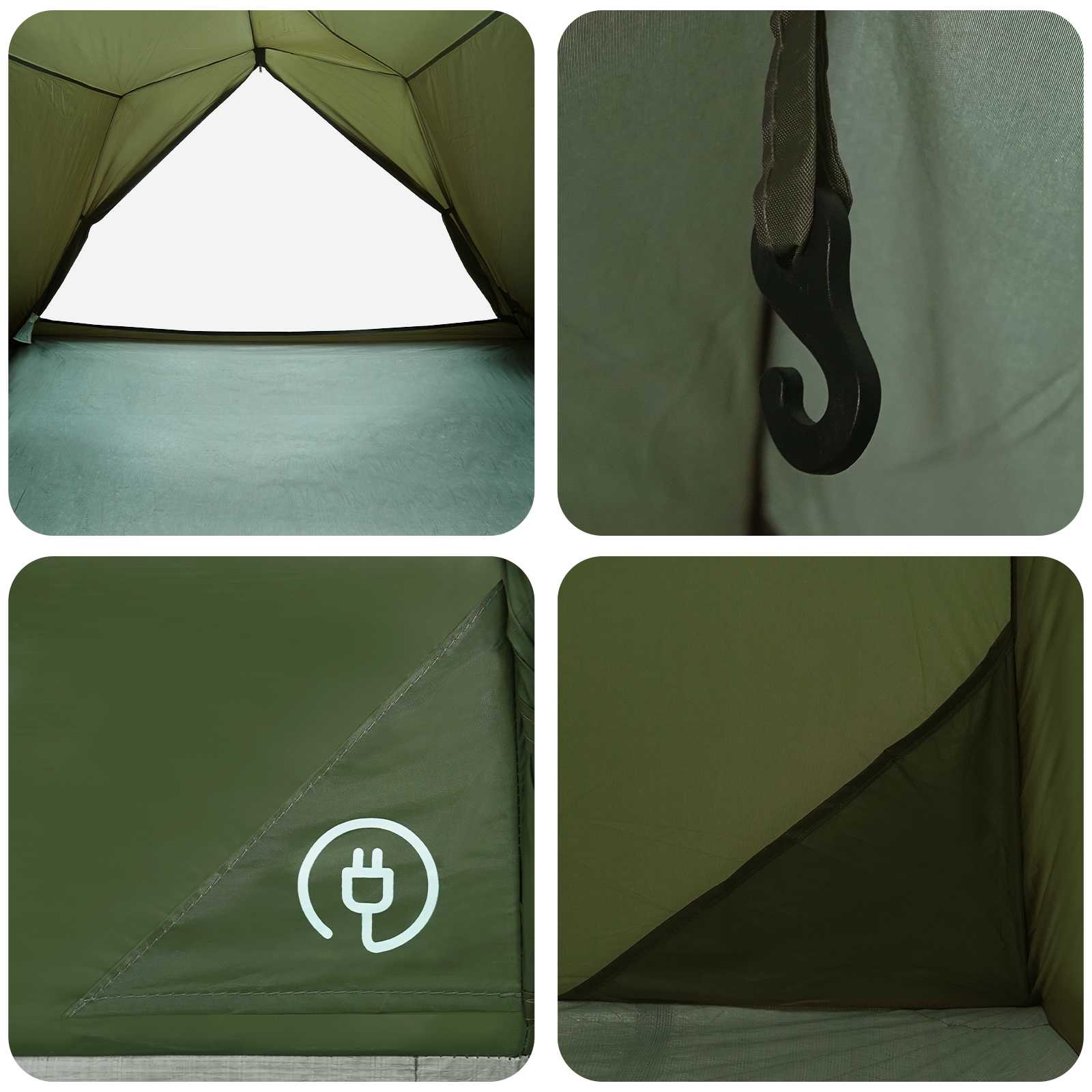 Tenda a tunnel 4 persona Verde Oliva