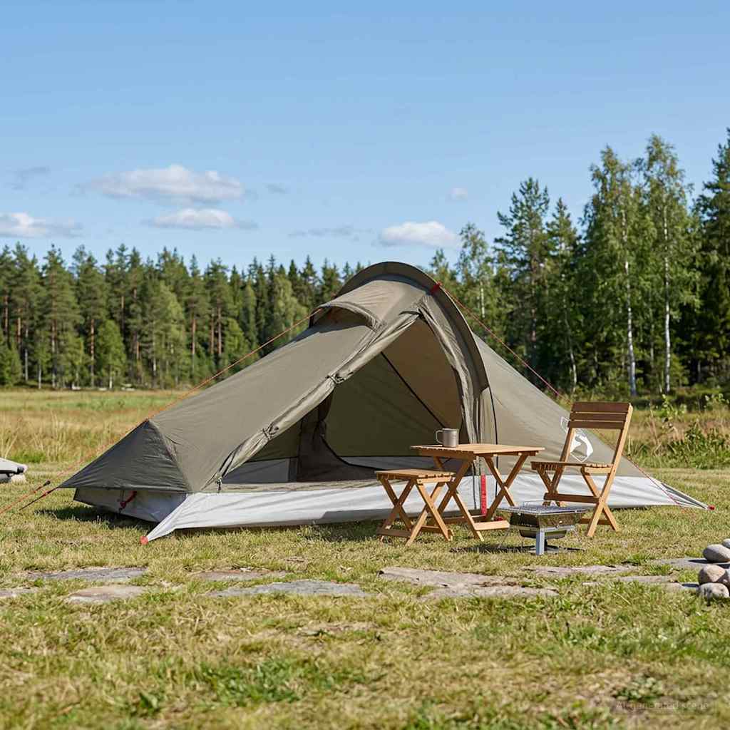 Tenda da backpacking 4 persona Marrone e Grigio