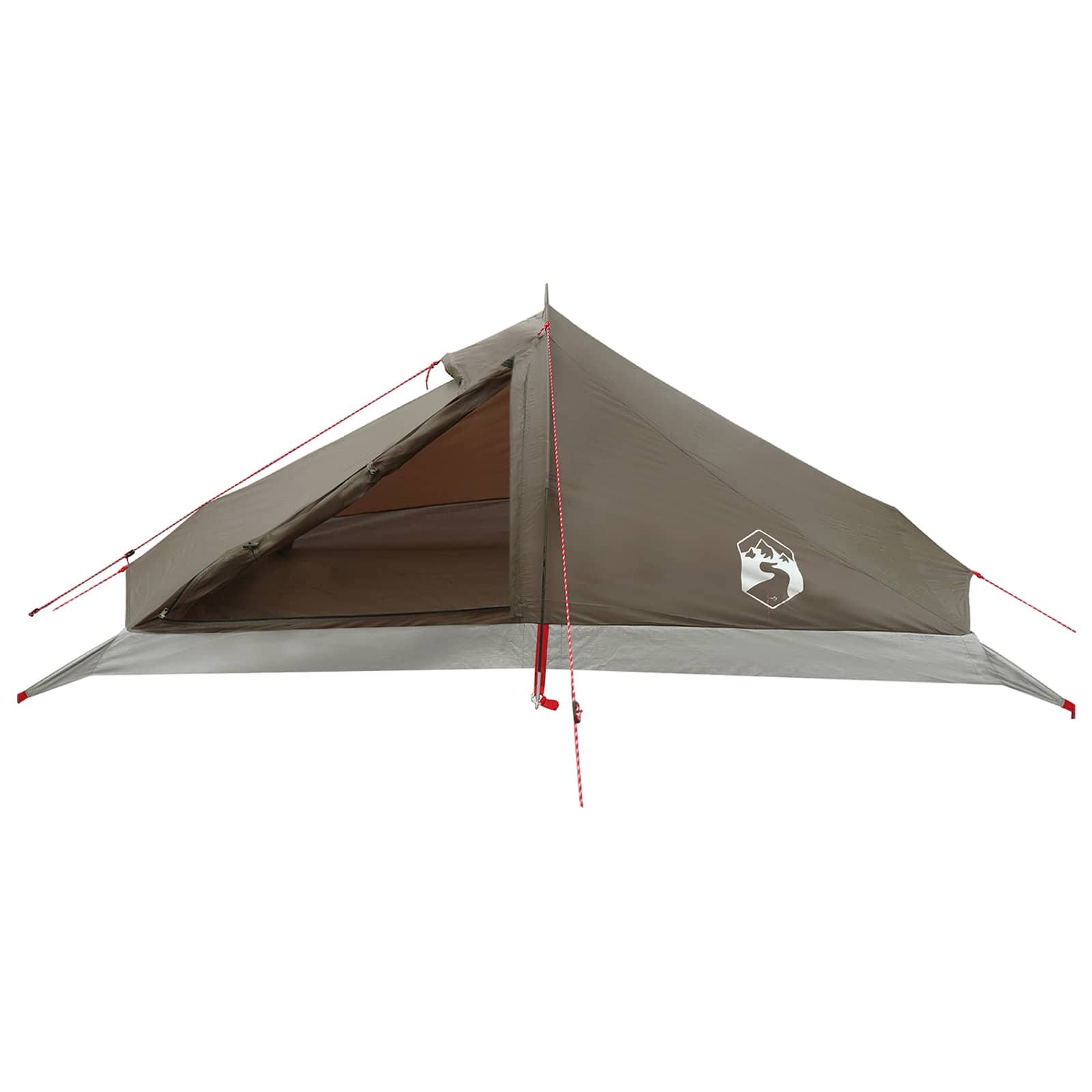 Tenda da backpacking 4 persona Marrone e Grigio