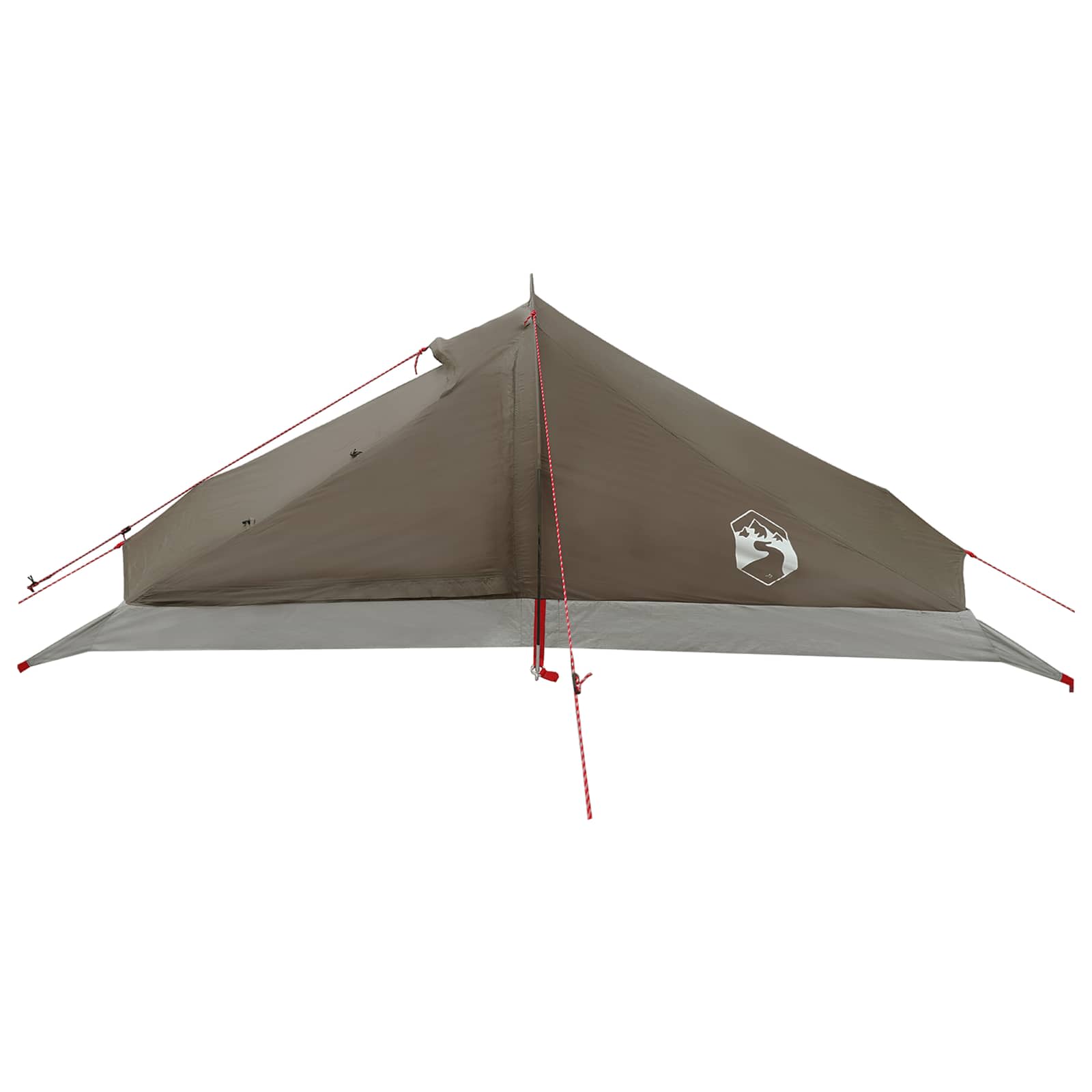 Tenda da backpacking 4 persona Marrone e Grigio