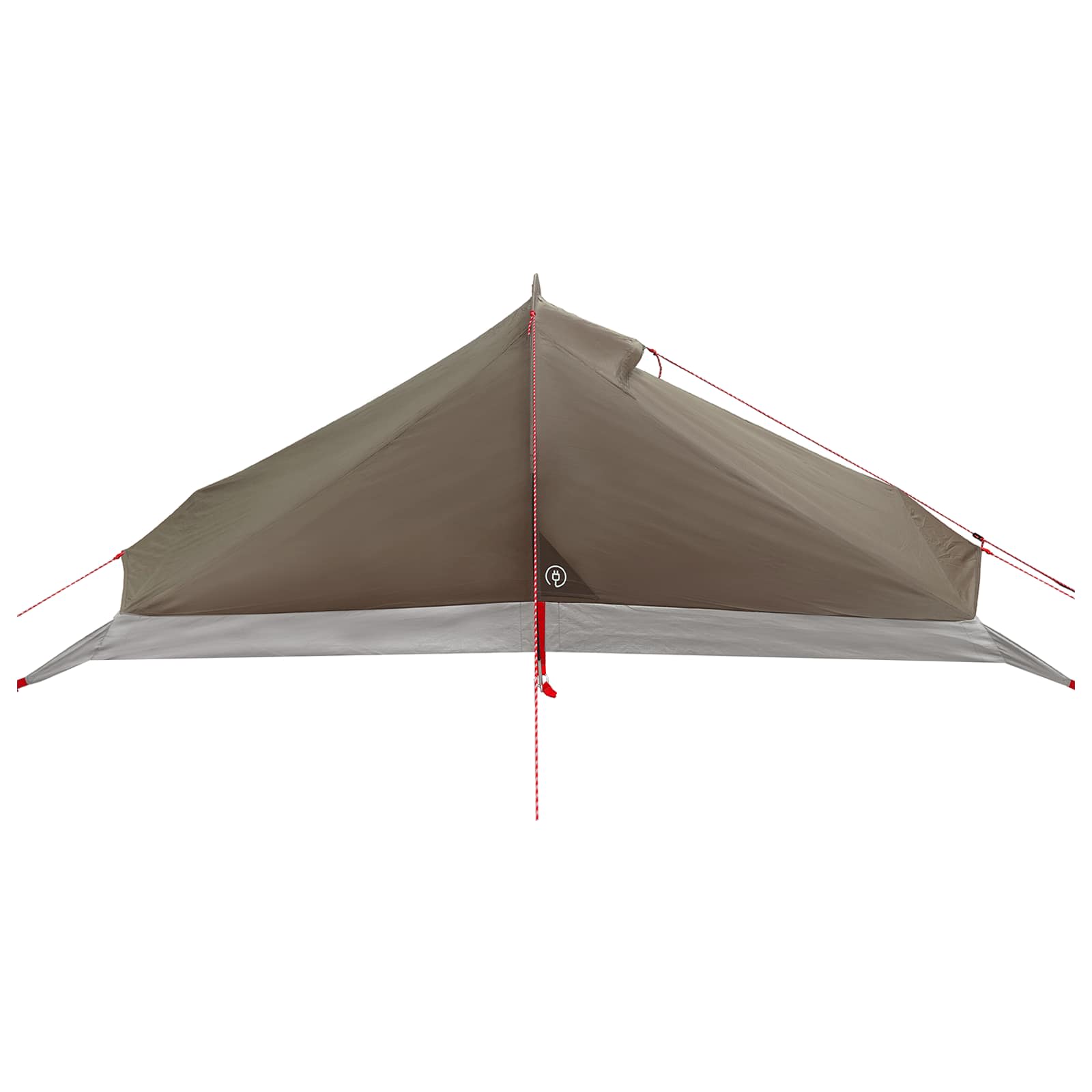 Tenda da backpacking 4 persona Marrone e Grigio