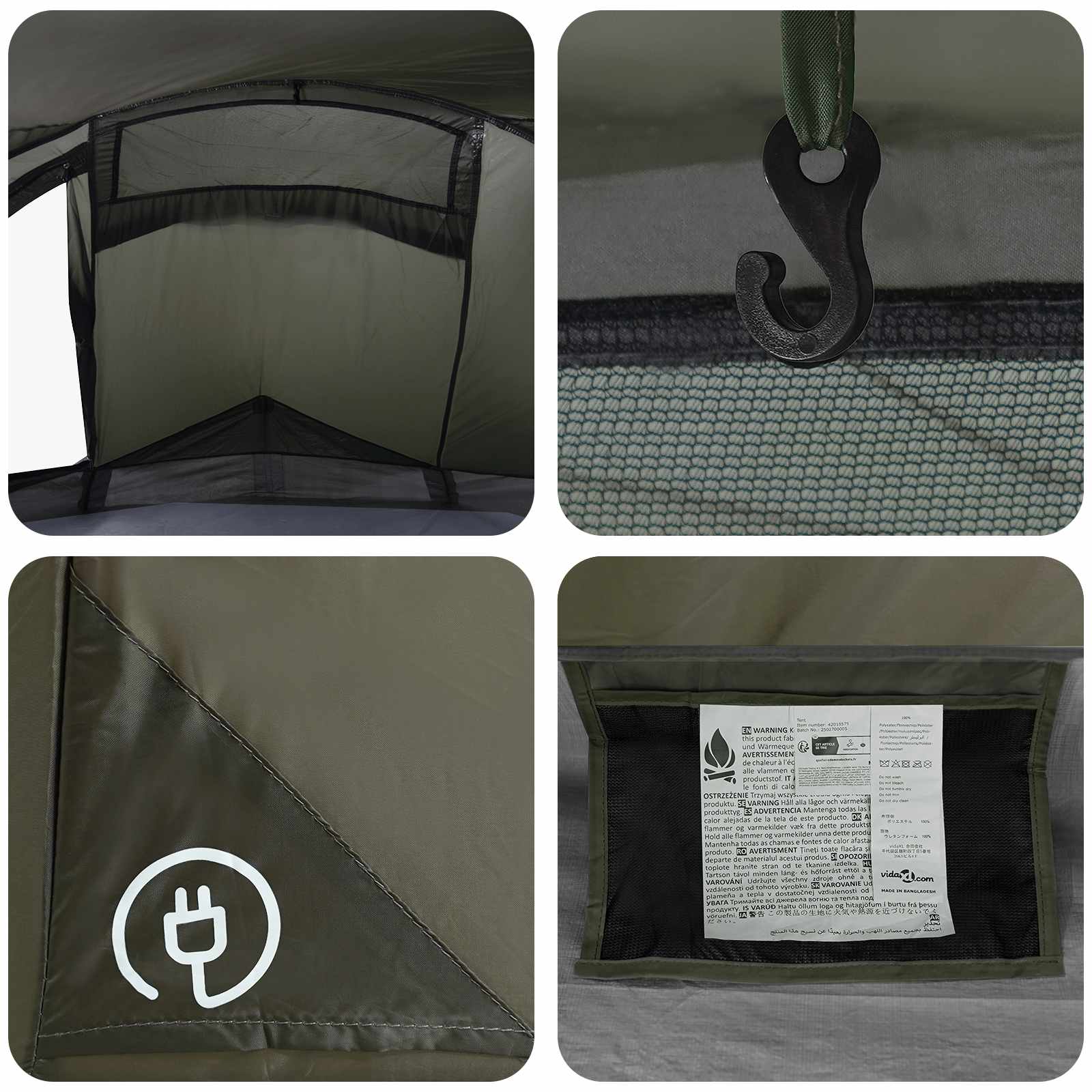 Tenda da backpacking 2 persona Verde Oliva