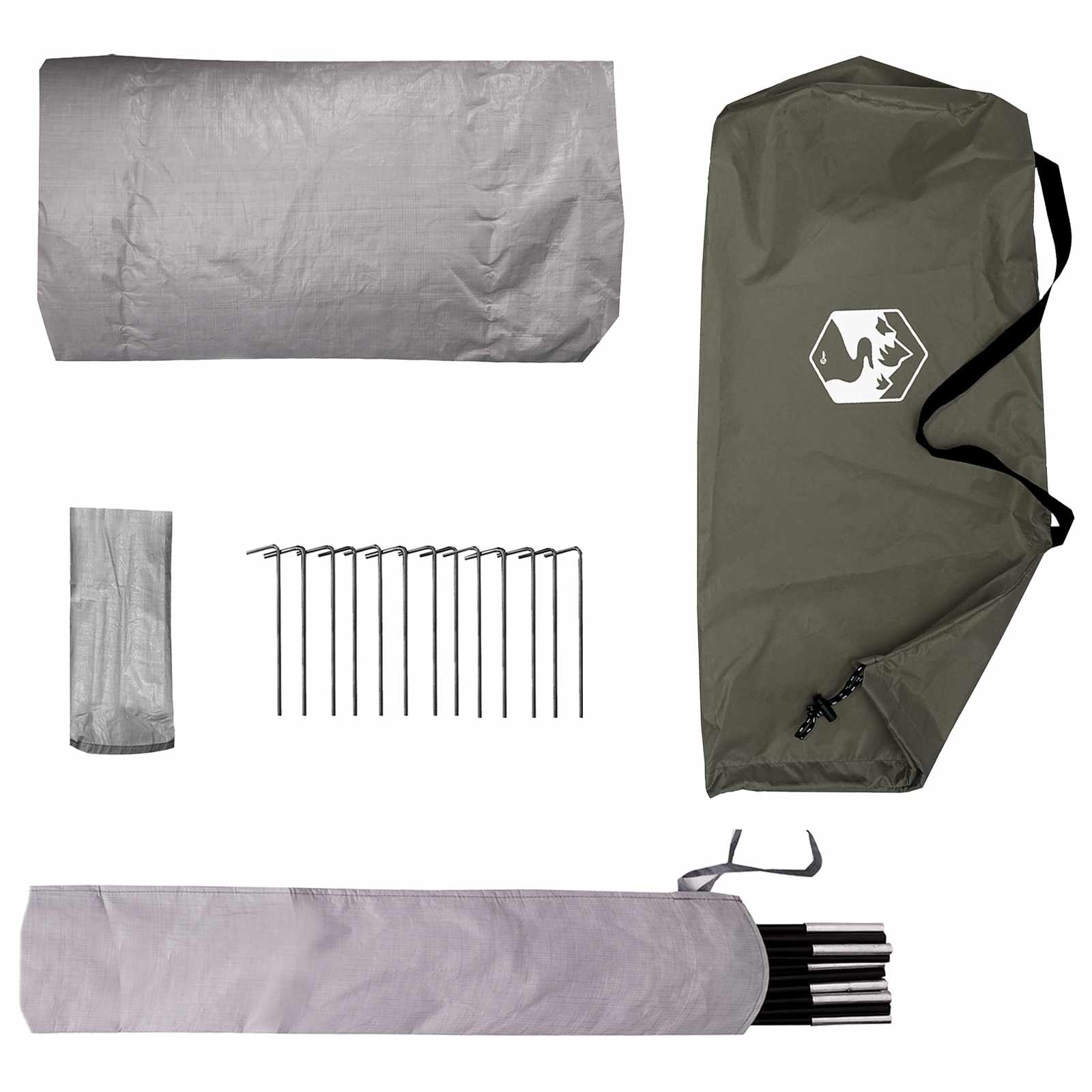 Tenda da backpacking 2 persona Verde Oliva