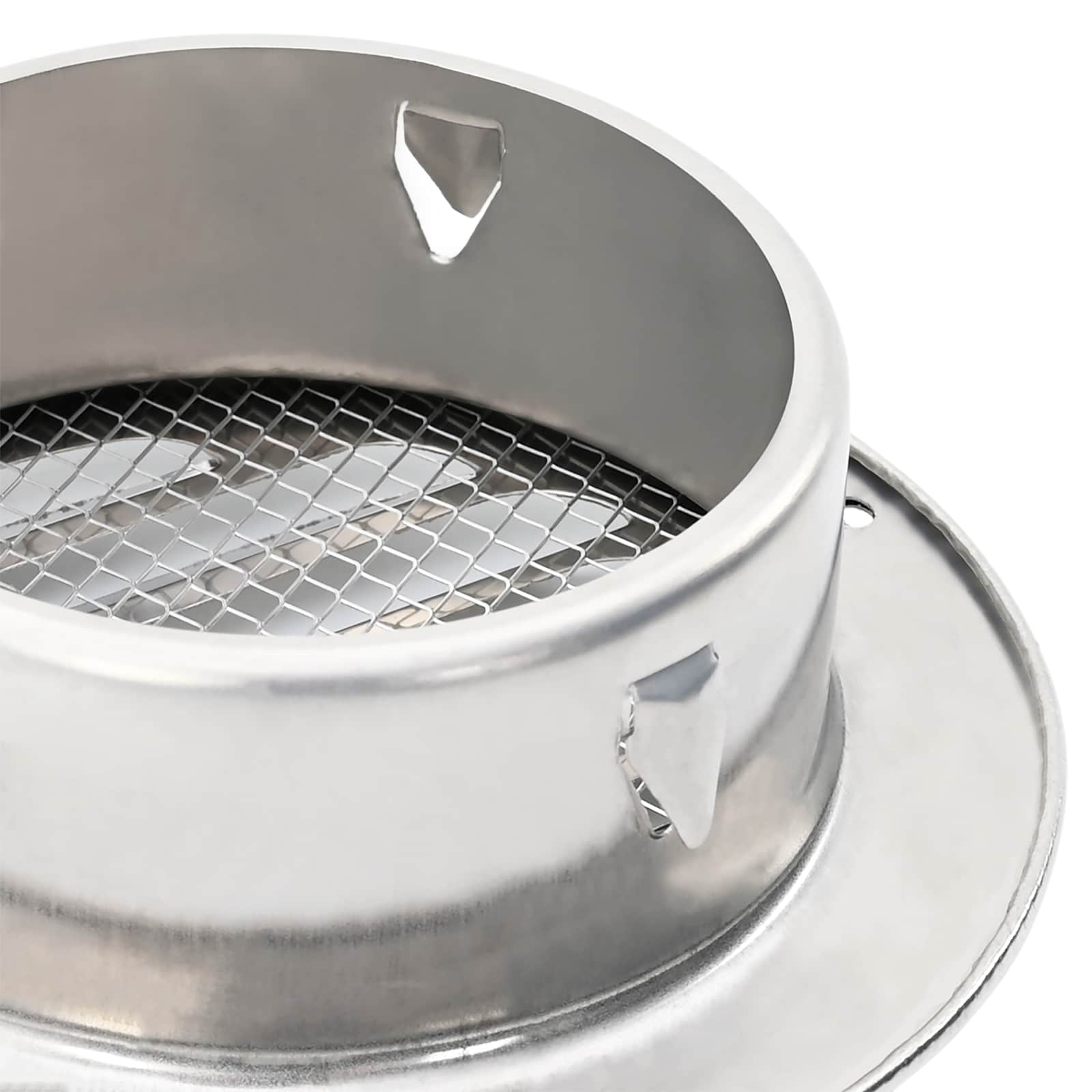 Coperture per ventilazione d'aria 4 pz Argento 80 mm