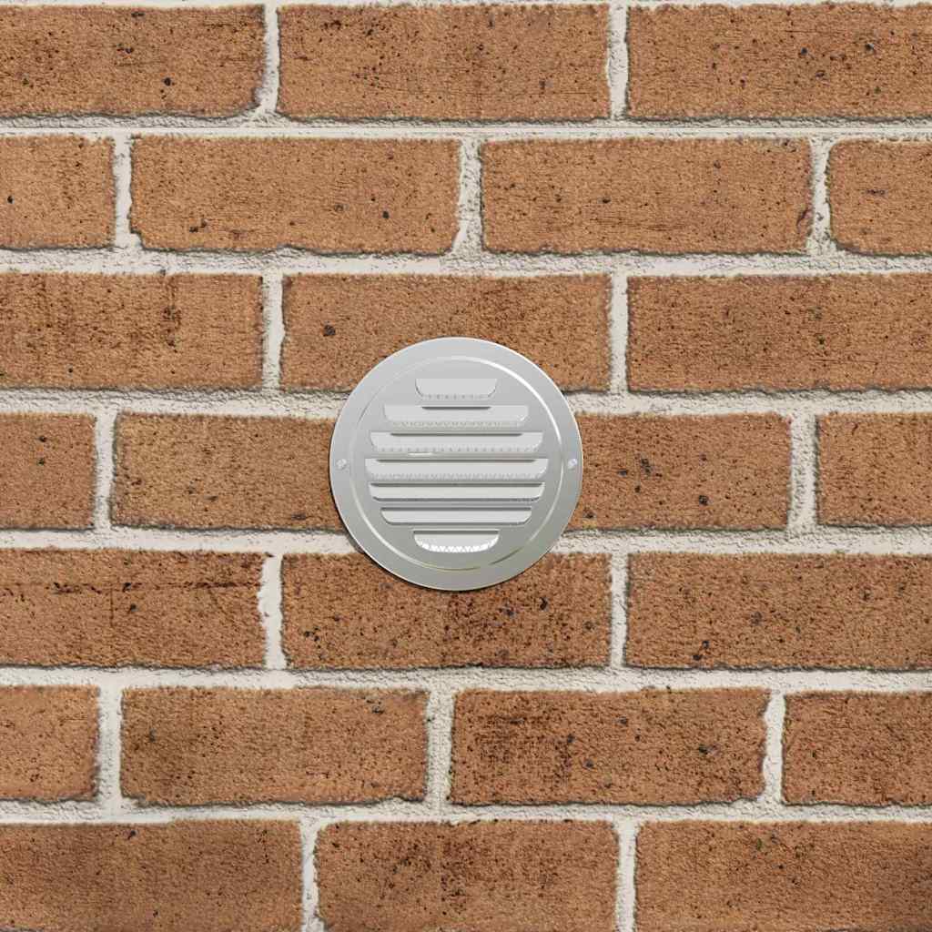 Coperture per ventilazione d'aria 4 pz Argento 100 mm