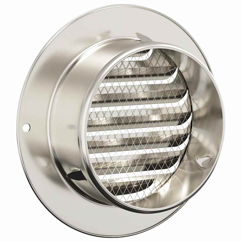 Coperture per ventilazione d'aria 4 pz Argento 100 mm