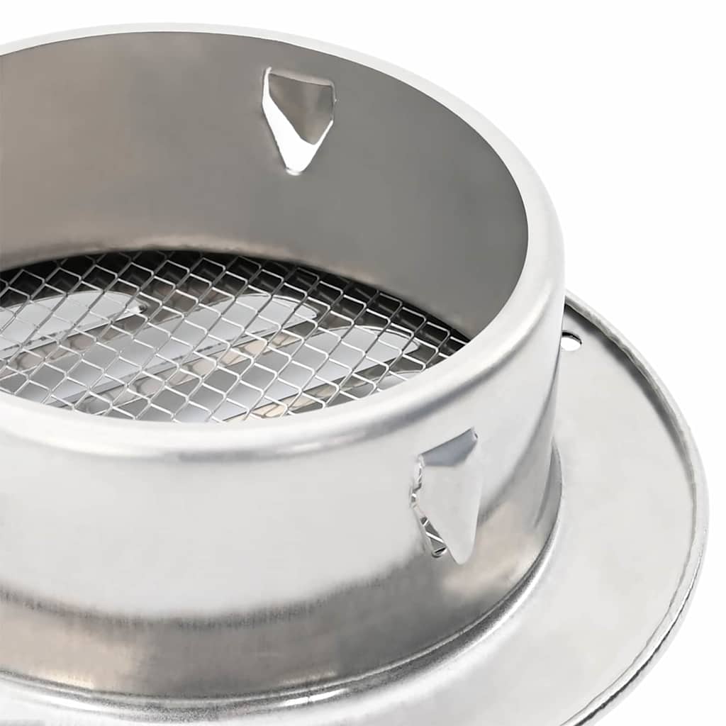 Coperture per ventilazione d'aria 4 pz Argento 100 mm