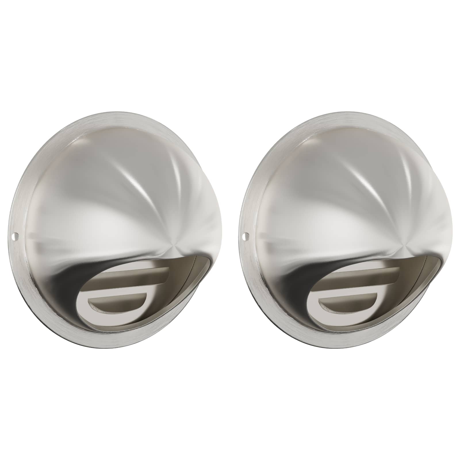 Coperture per ventilazione d'aria 2 pz Argento 80 mm