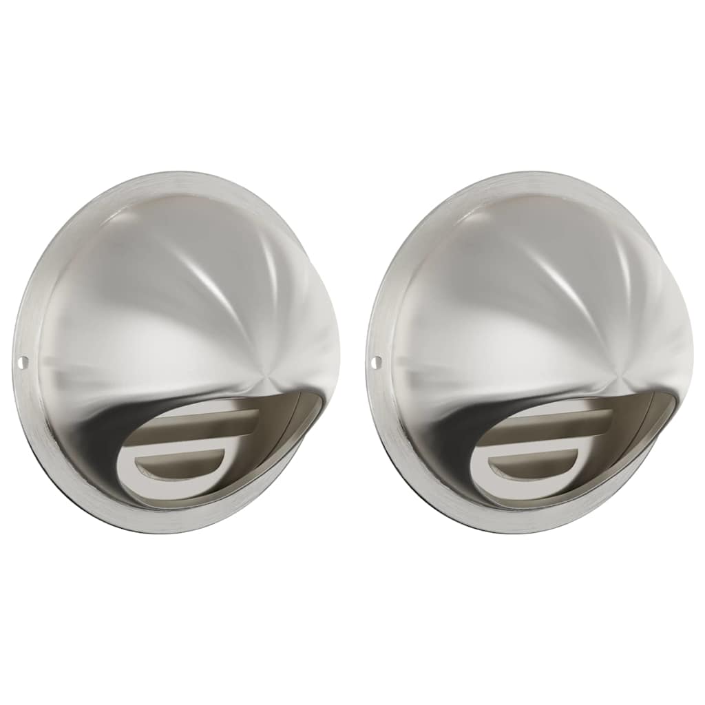 Coperture per ventilazione d'aria 2 pz Argento 100 mm
