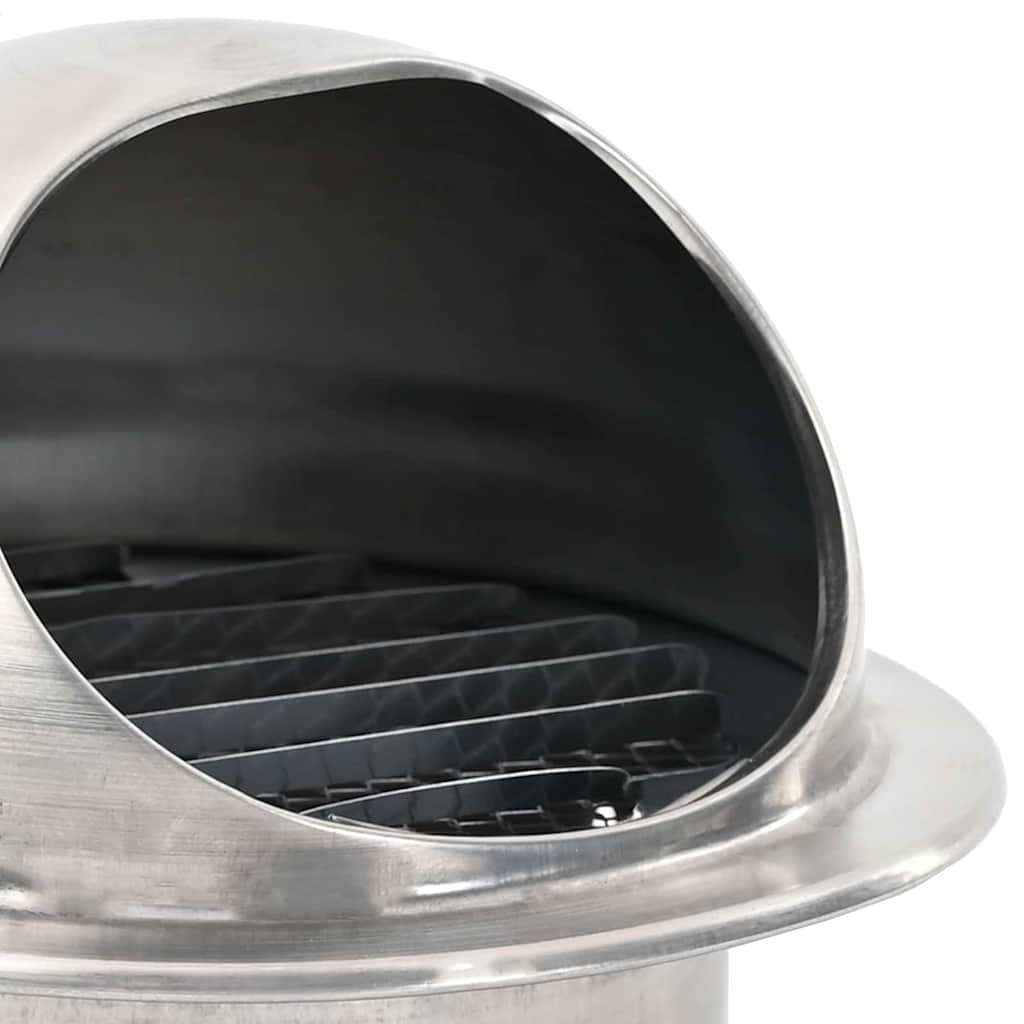 Coperture per ventilazione d'aria 2 pz Argento 100 mm