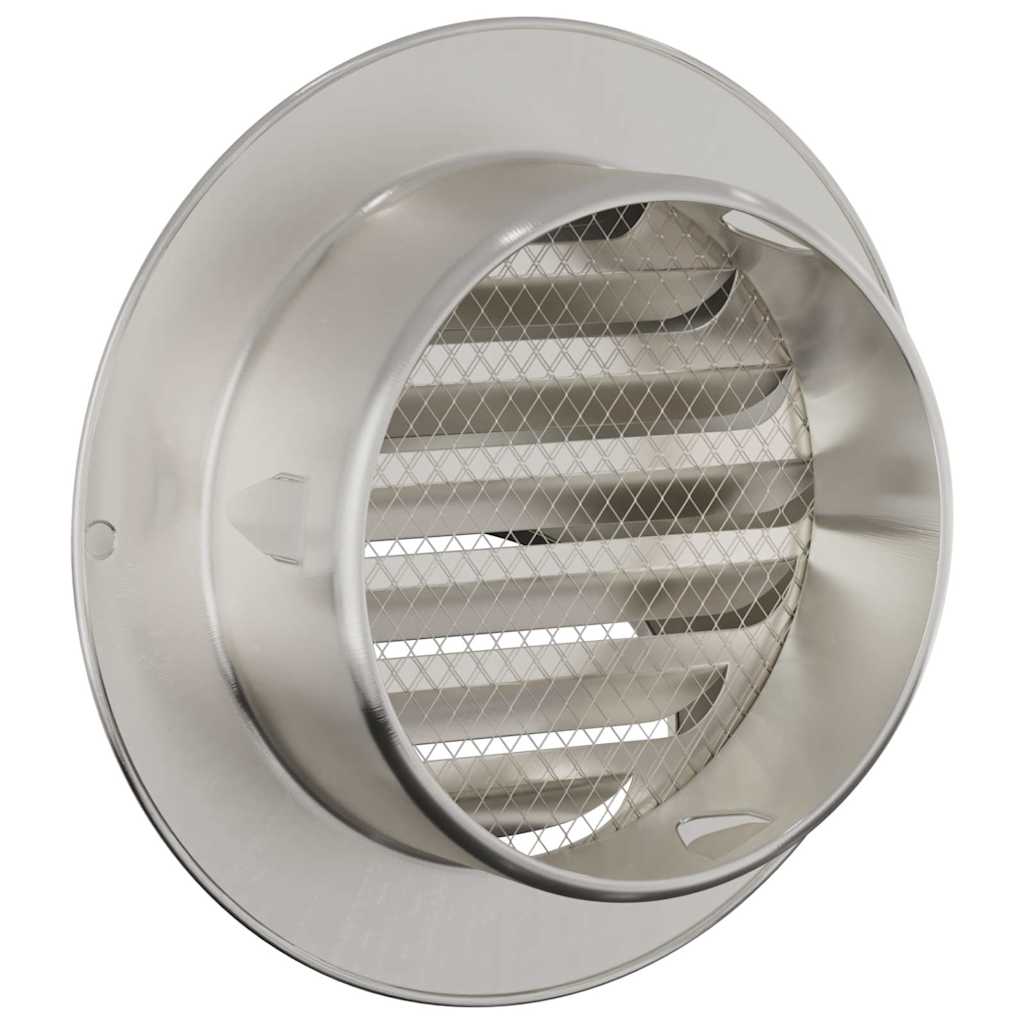Coperture per ventilazione d'aria 8 pz Argento 100 mm
