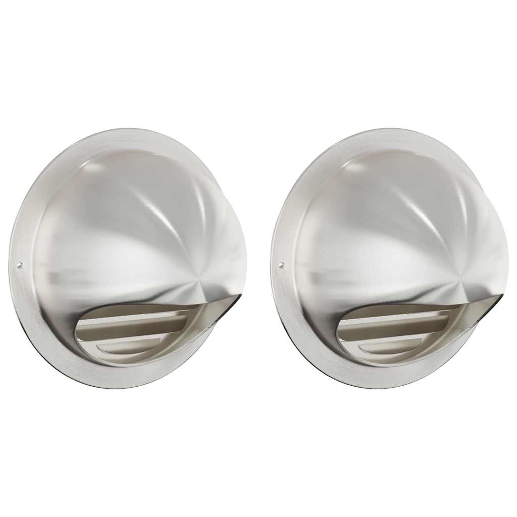 Coperture per ventilazione d'aria 2 pz Argento 150 mm