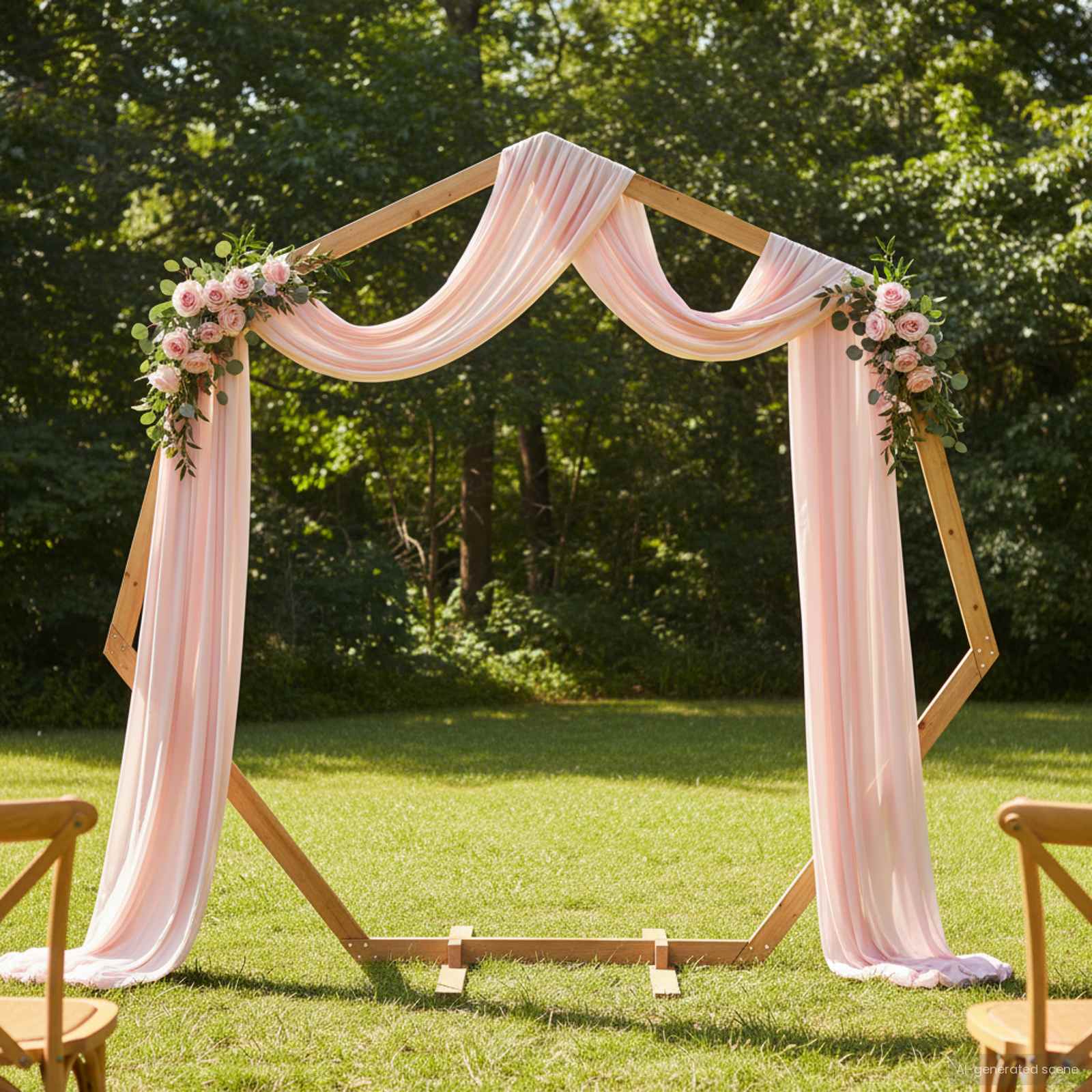 Arco Nuziale Marrone Chiaro 221 x 92 x 216 cm