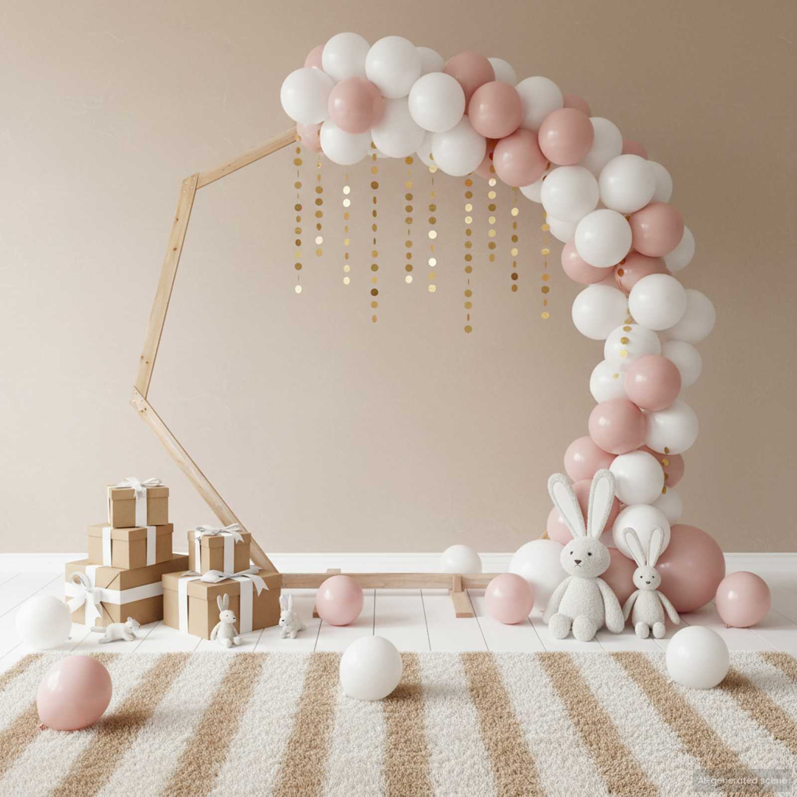 Arco Nuziale Marrone Chiaro 221 x 92 x 216 cm