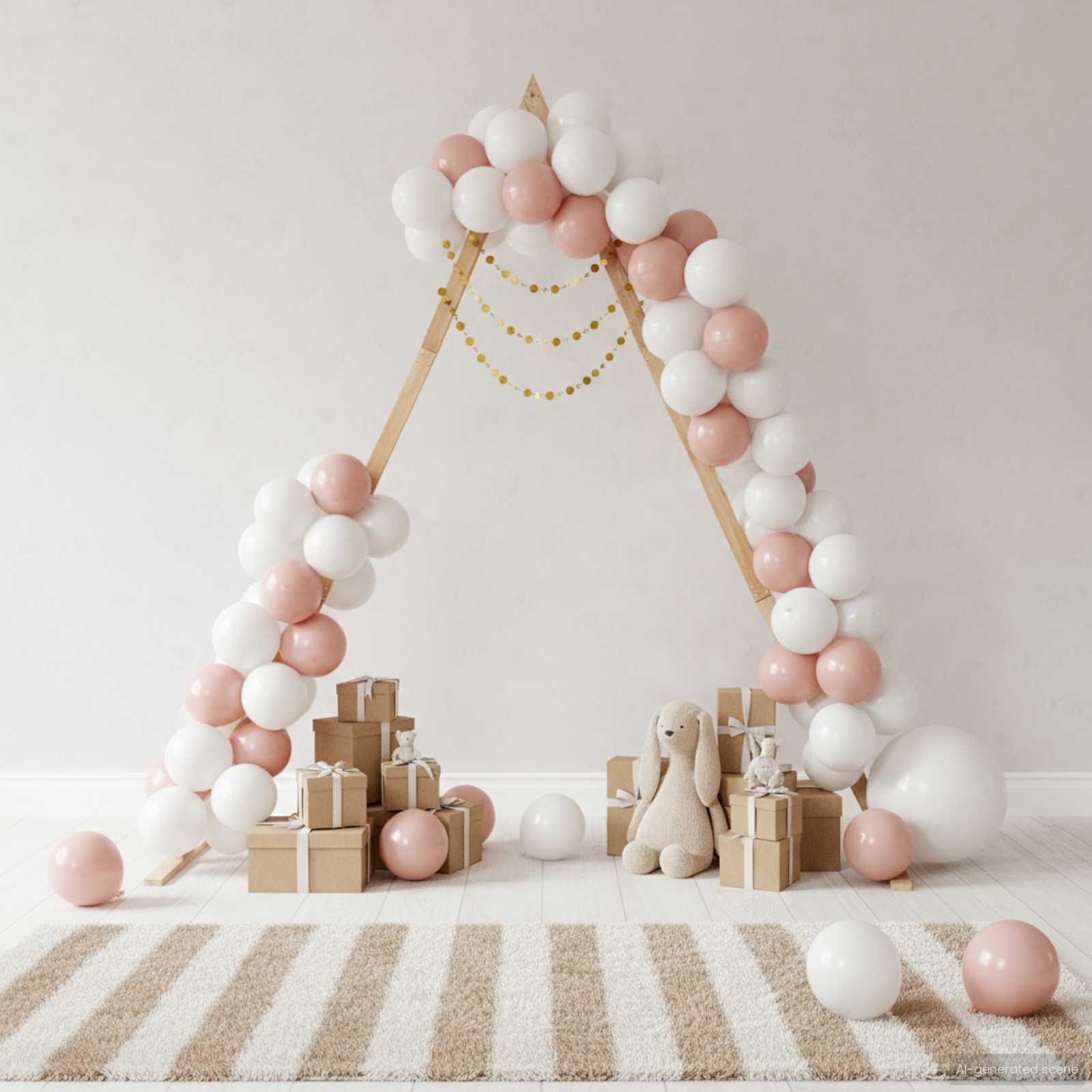 Arco Nuziale Marrone Chiaro 202 x 95 x 254 cm