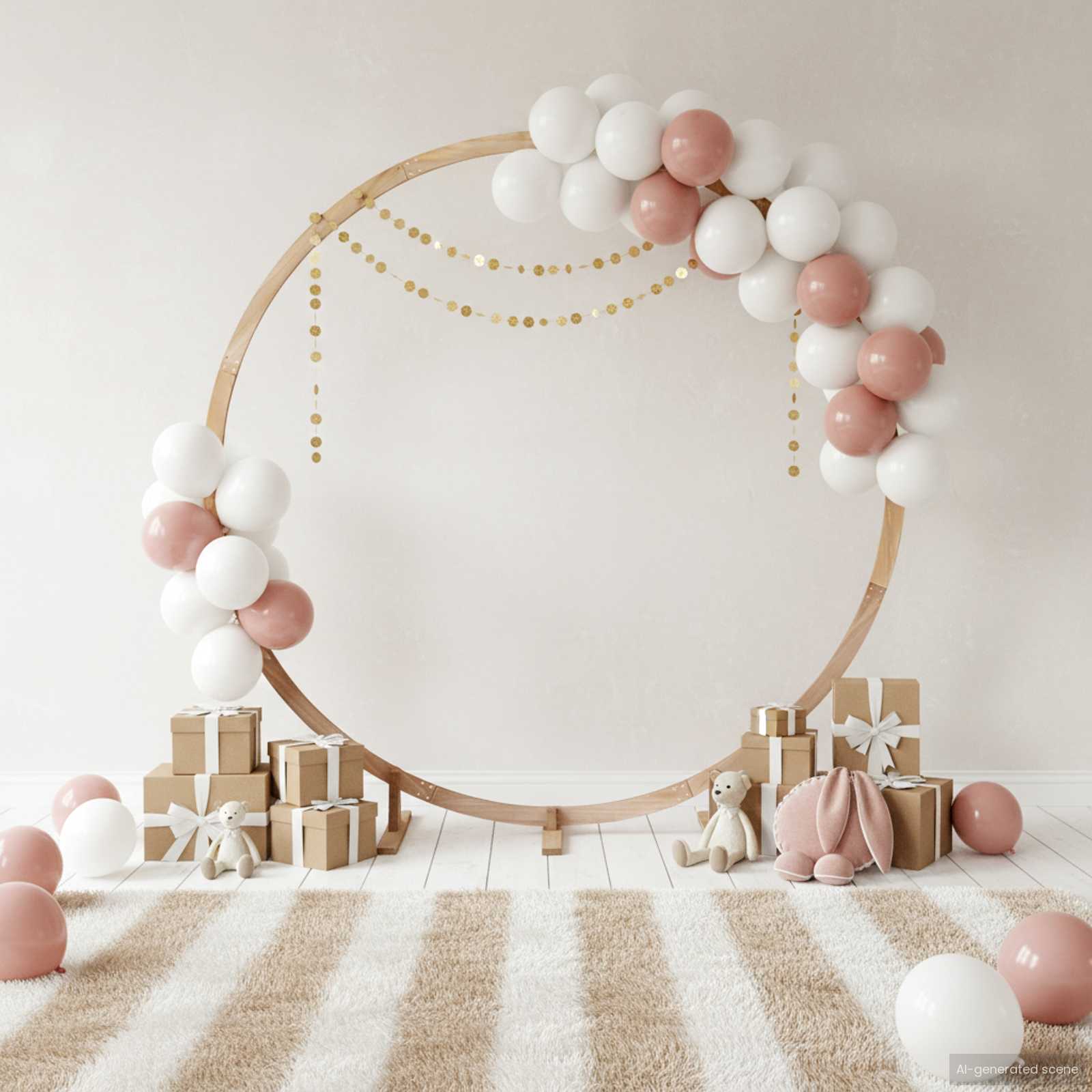 Arco Nuziale Marrone Chiaro 224 x 80 x 220 cm