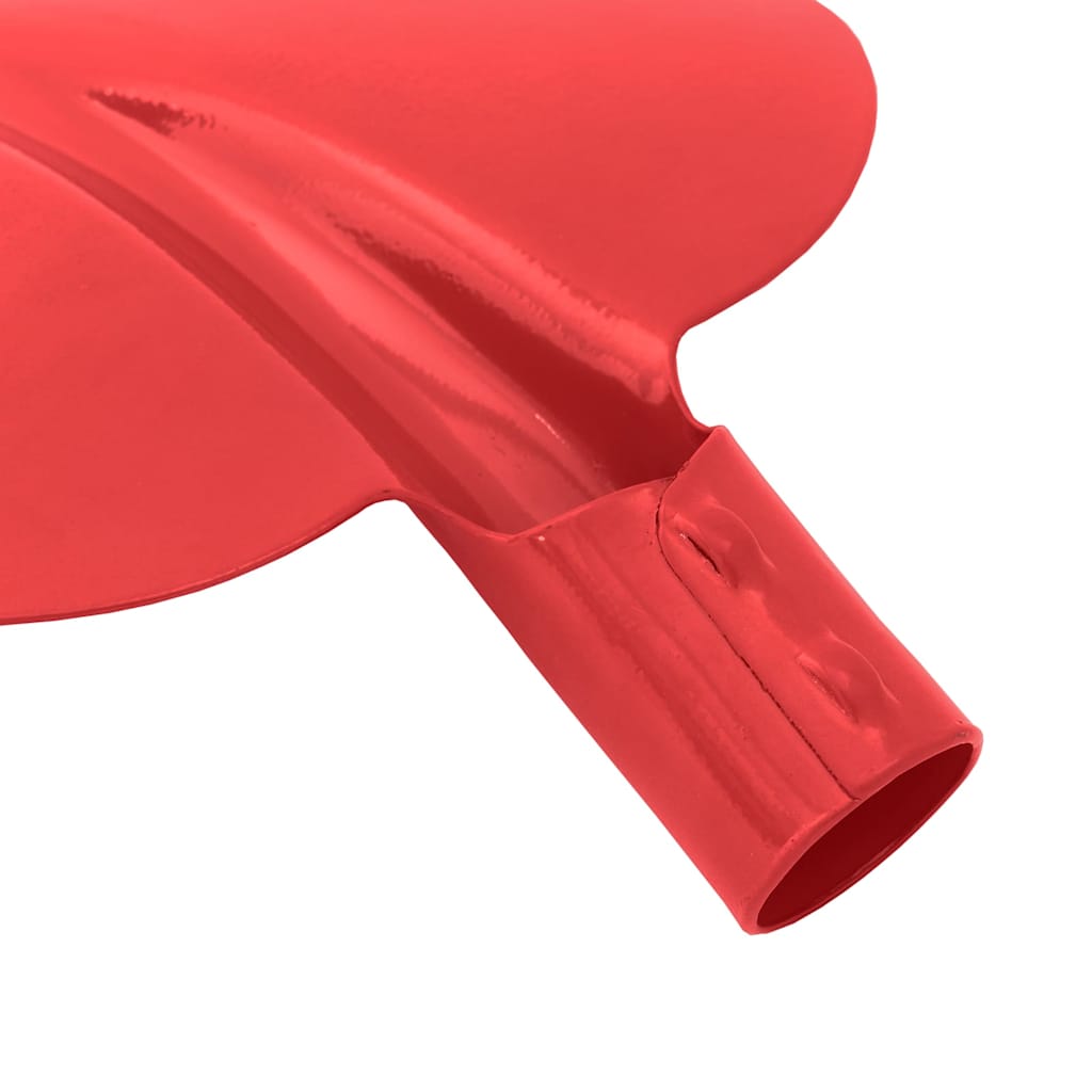 Testa di Pala Rosso 32 x 24,5 cm Acciaio verniciato a polvere