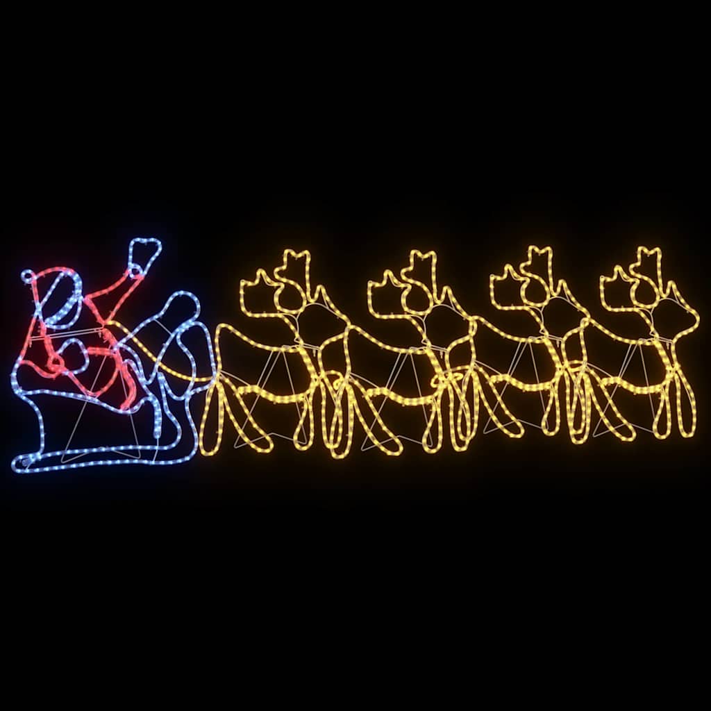 Decorazioni Natalizie 1224 LED Multicolore 69 x 79 cm PVC