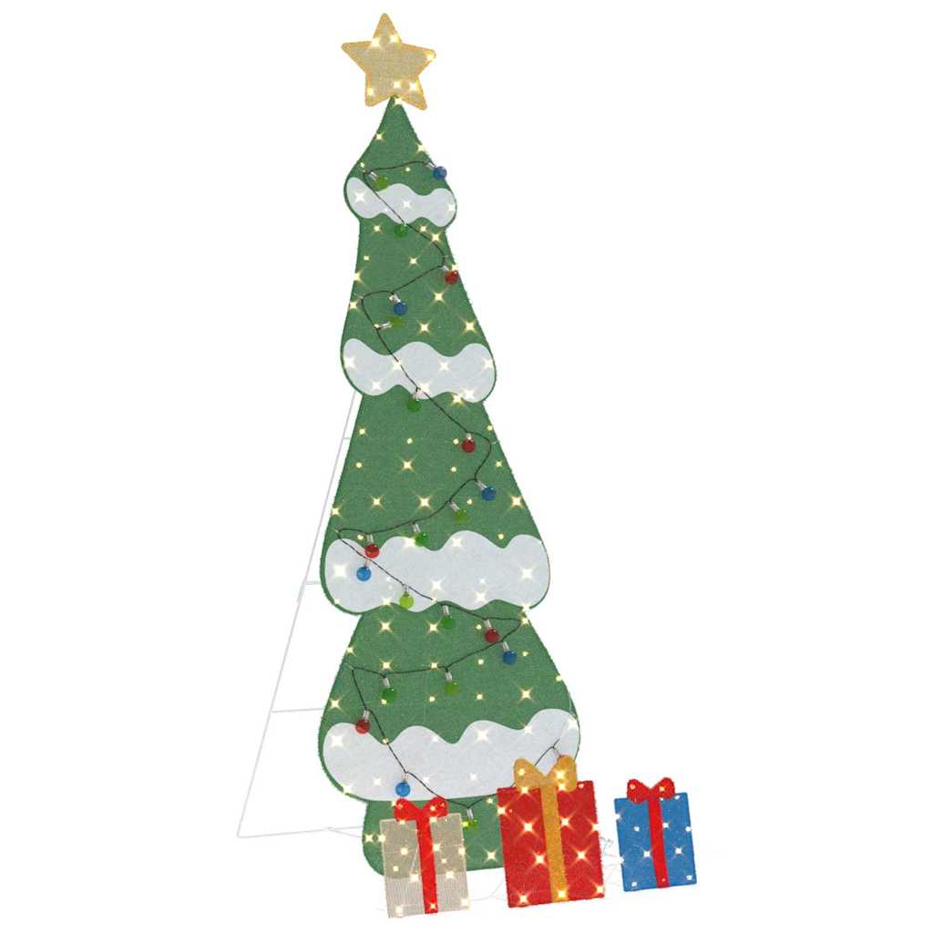 220 LED Multicolore 210 cm Acciaio e Tessuto di Stellina