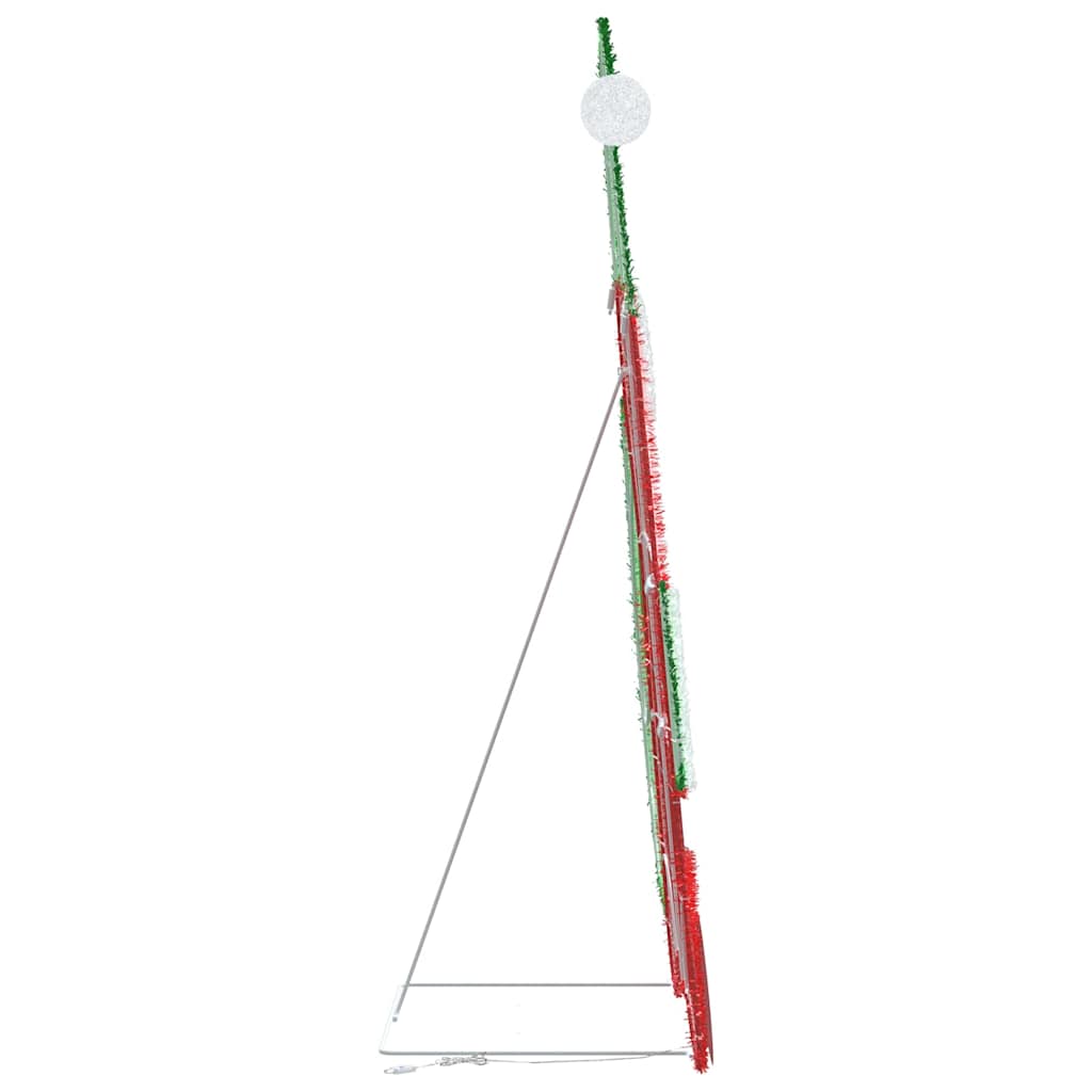 Babbo Natale Illuminato Bianco caldo 70 x 62 cm Tessuto di Lamè
