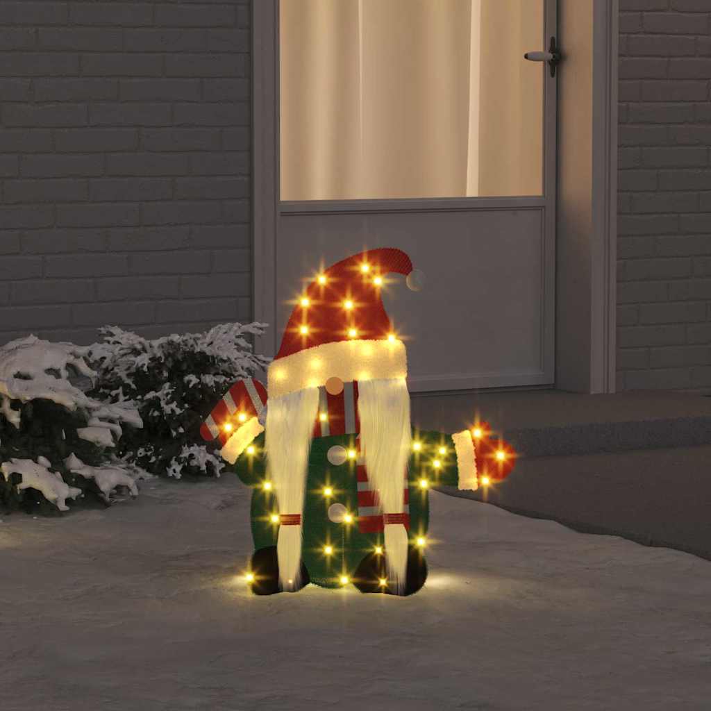 Gnomone Illuminato Bianco caldo 71 x 64 cm Tessuto di Lamè