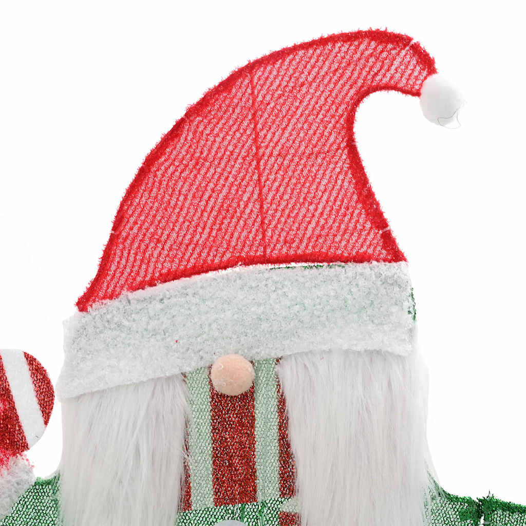 Gnomone Illuminato Bianco caldo 71 x 64 cm Tessuto di Lamè