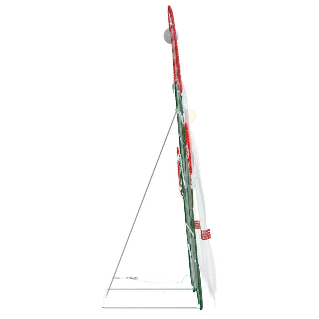Gnomone Illuminato Bianco caldo 71 x 64 cm Tessuto di Lamè