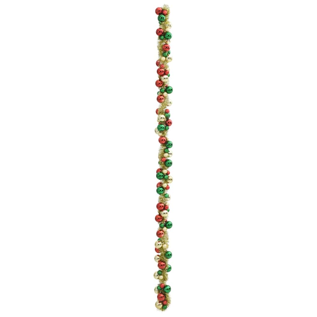 Ghirlanda di Palline di Natale Multicolore 186 cm Polistirolo