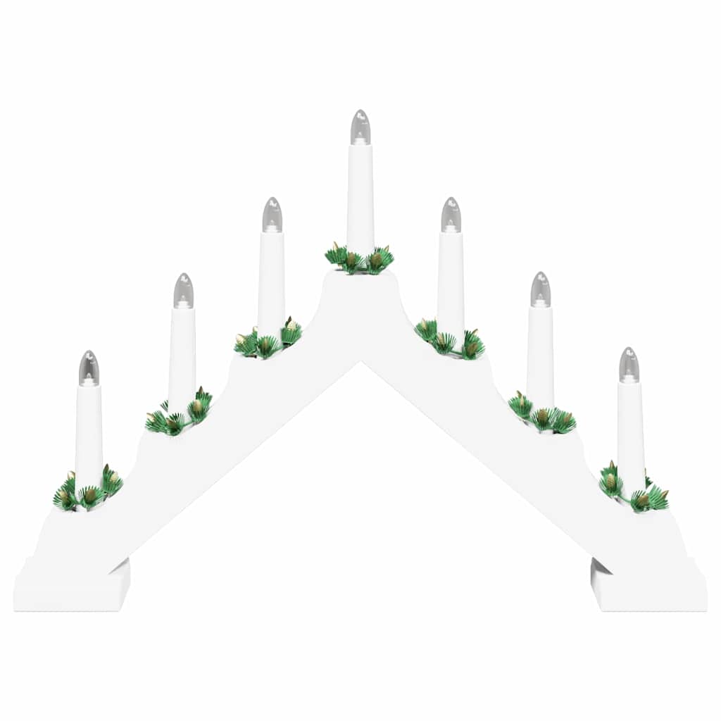 Ponte con Candele di Natale 3 pz 7 LED Bianco caldo