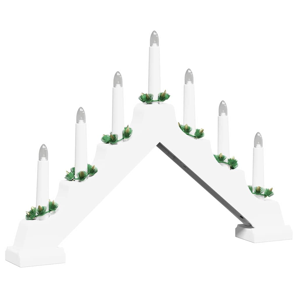 Ponte con Candele di Natale 3 pz 7 LED Bianco caldo