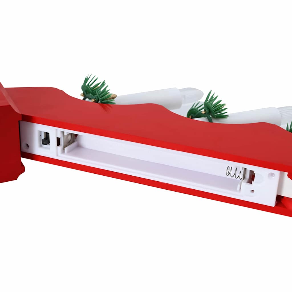 Ponte con Candele di Natale 3 pz 7 LED Bianco caldo