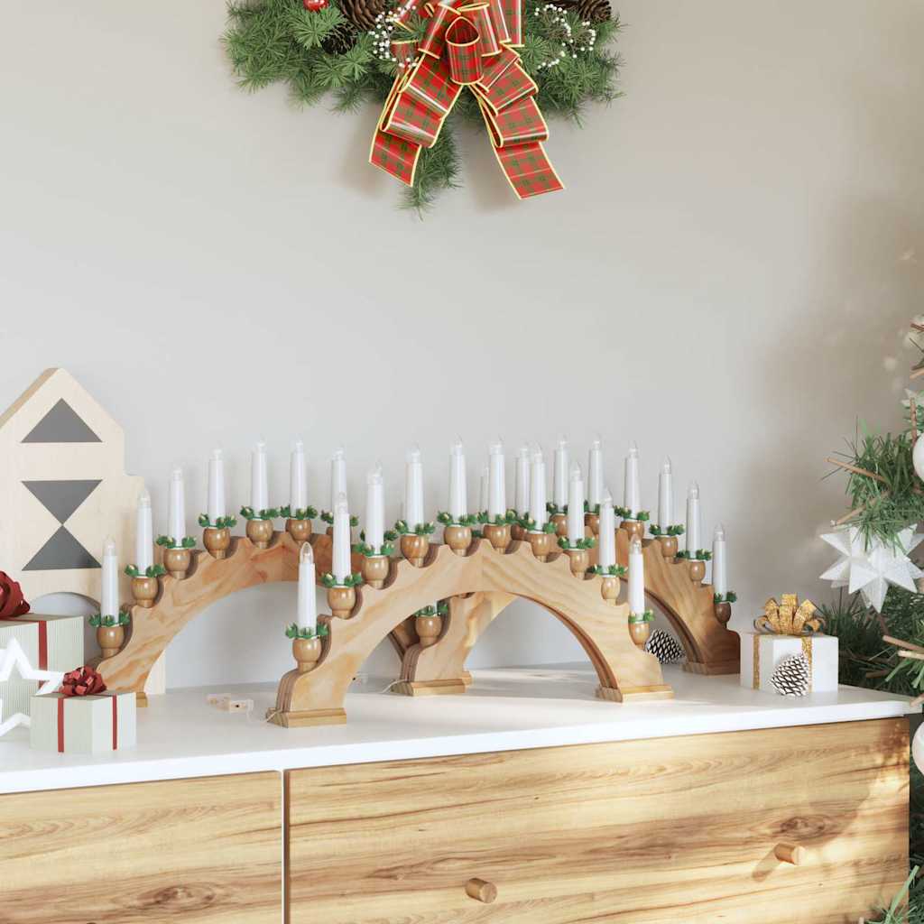 Arco di Candele di Natale con 10 Candele LED 3 pz LED