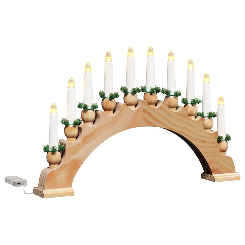 Arco di Candele di Natale con 10 Candele LED 3 pz LED