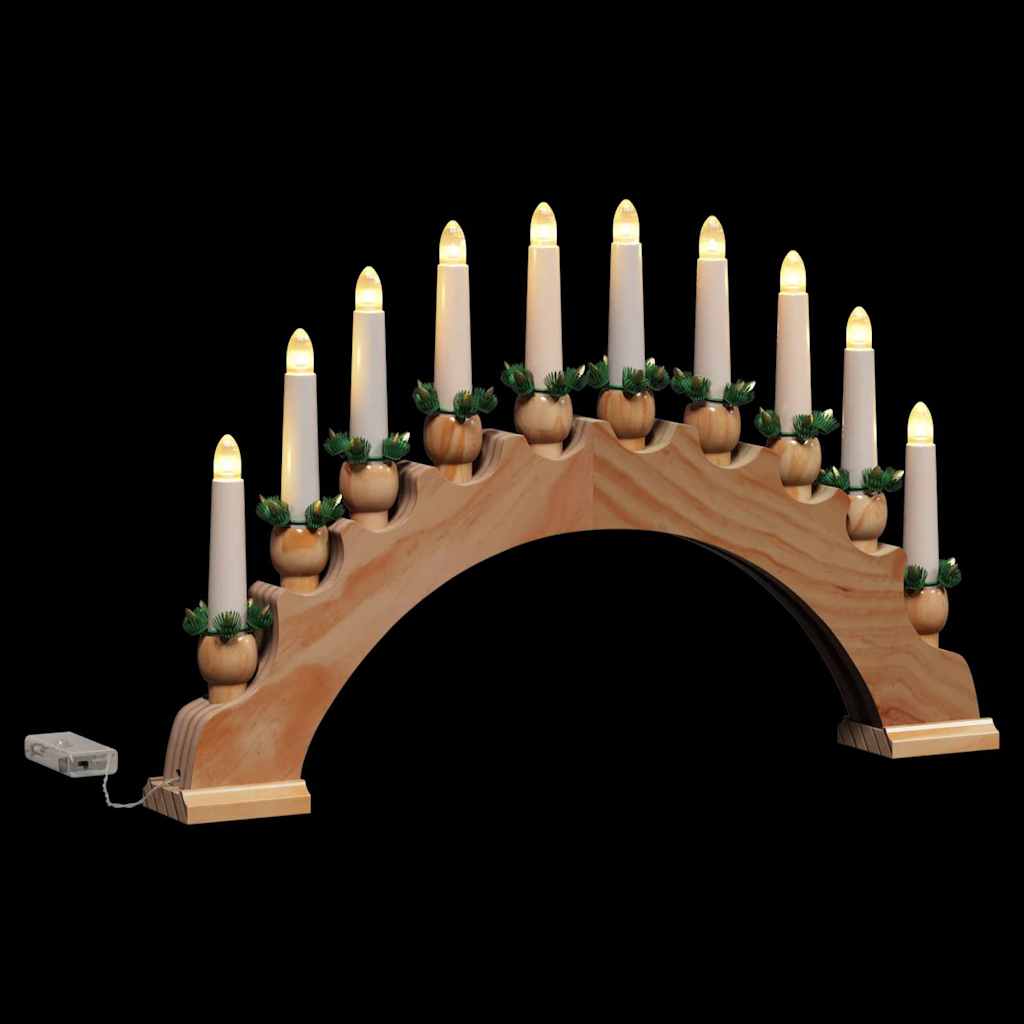 Arco di Candele di Natale con 10 Candele LED 3 pz LED