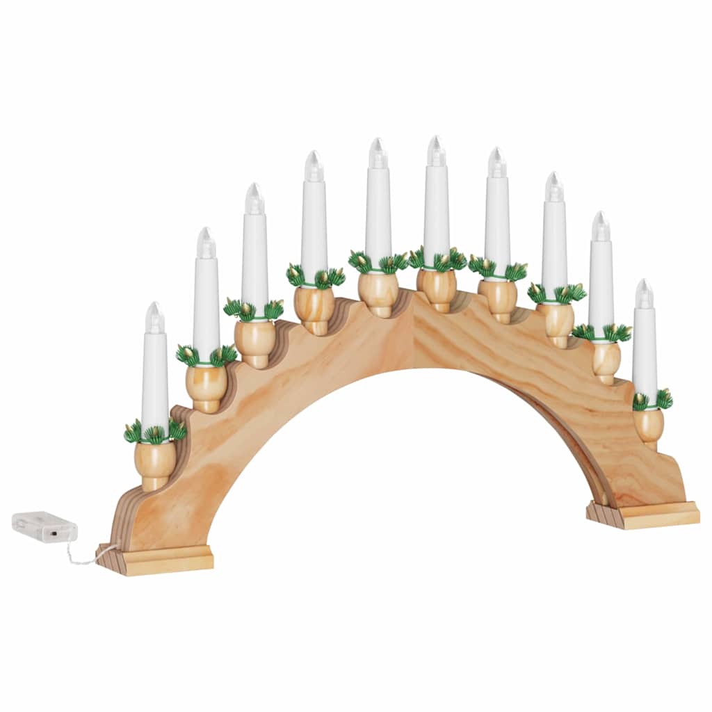 Arco di Candele di Natale con 10 Candele LED 3 pz LED