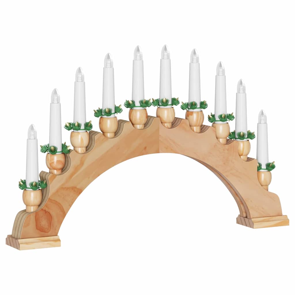 Arco di Candele di Natale con 10 Candele LED 3 pz LED